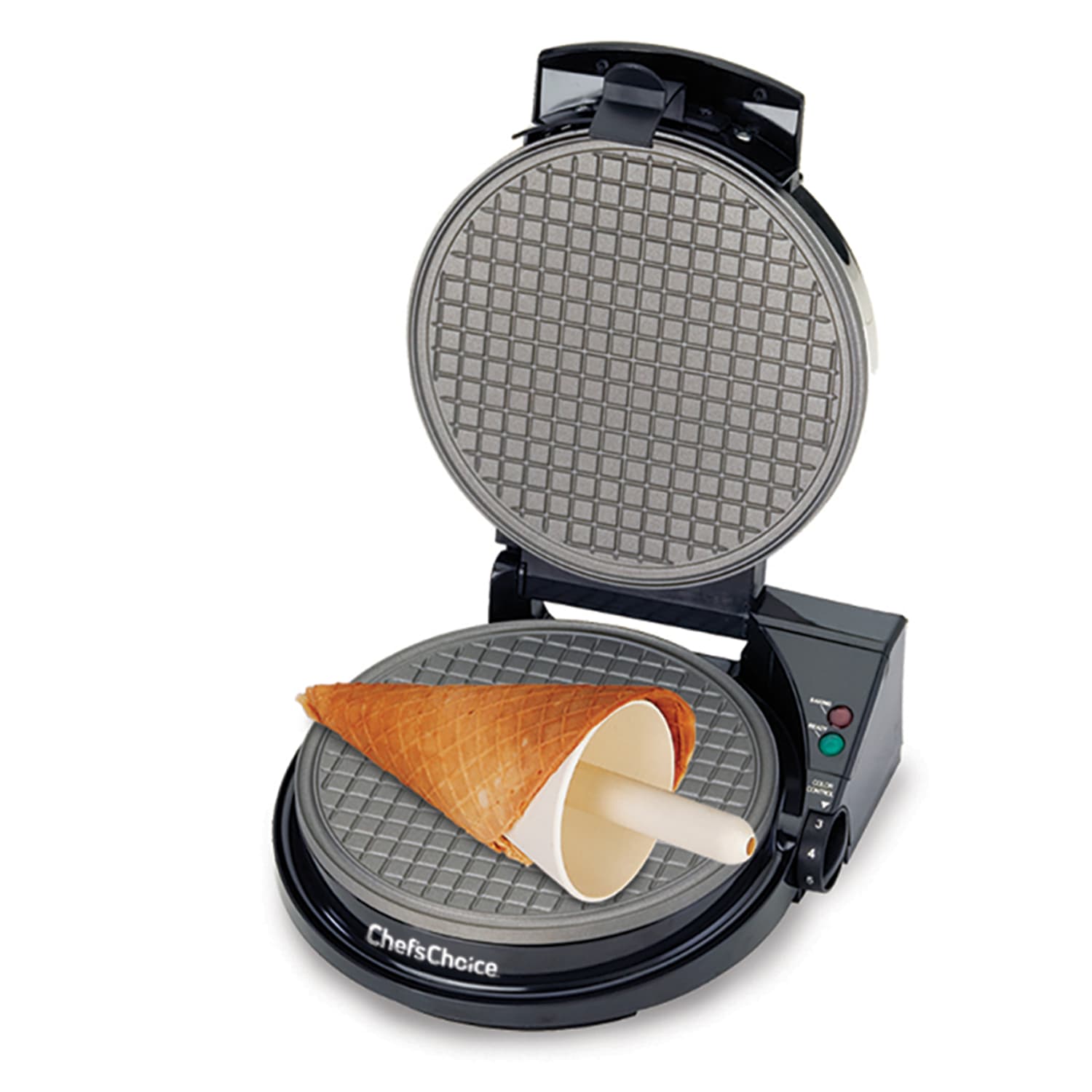 Edgecraft Chefs Choice Waffle Cone Express Model 838, 3-5/16inH x 9-1/16inW x 9-9/16inD, Black - Image 3