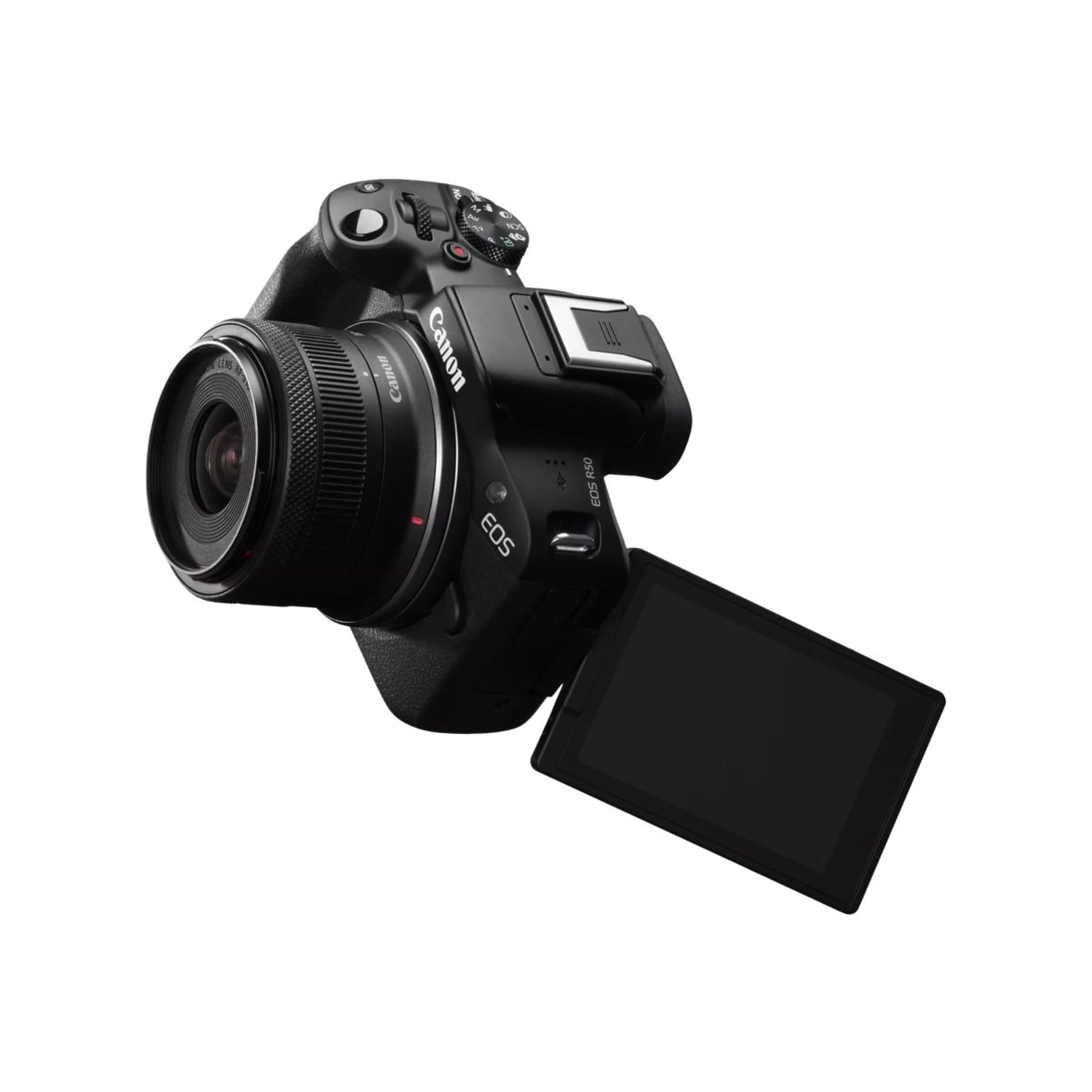 Canon EOS R50 - Digital camera - mirrorless - 24.2 MP - Full Frame - 4K / 30 fps - 2.5x optical zoom RF-S 18-45mm F4.5-6.3 IS STM lens - Wi-Fi, Bluetooth - black - Image 3