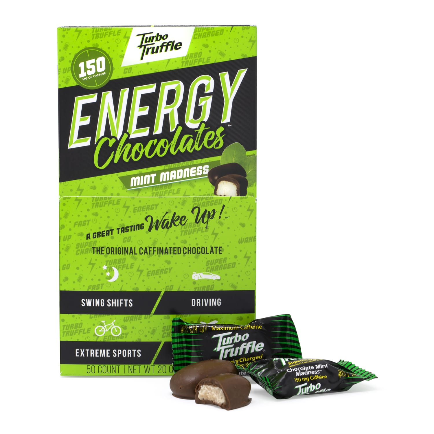 Turbo Truffles Energy Chocolate Mint Madness Truffles, Box Of 50 Truffles - Image 6