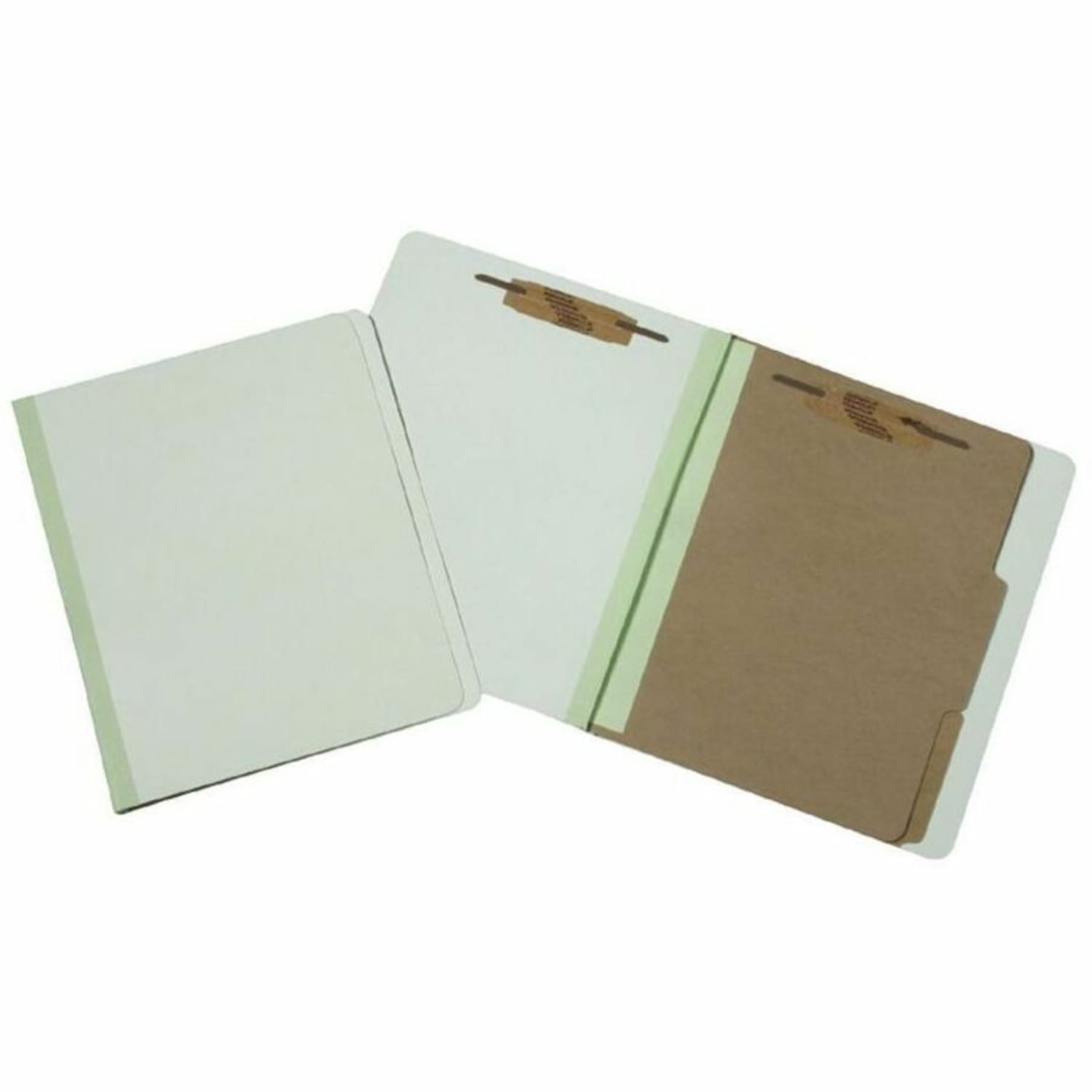 SKILCRAFT Pressboard Classification Folders, 6-Part, Letter Size, 100% Recycled, Gray/Green (AbilityOne 7530-01-554-7684), Pack Of 10 - Image 3