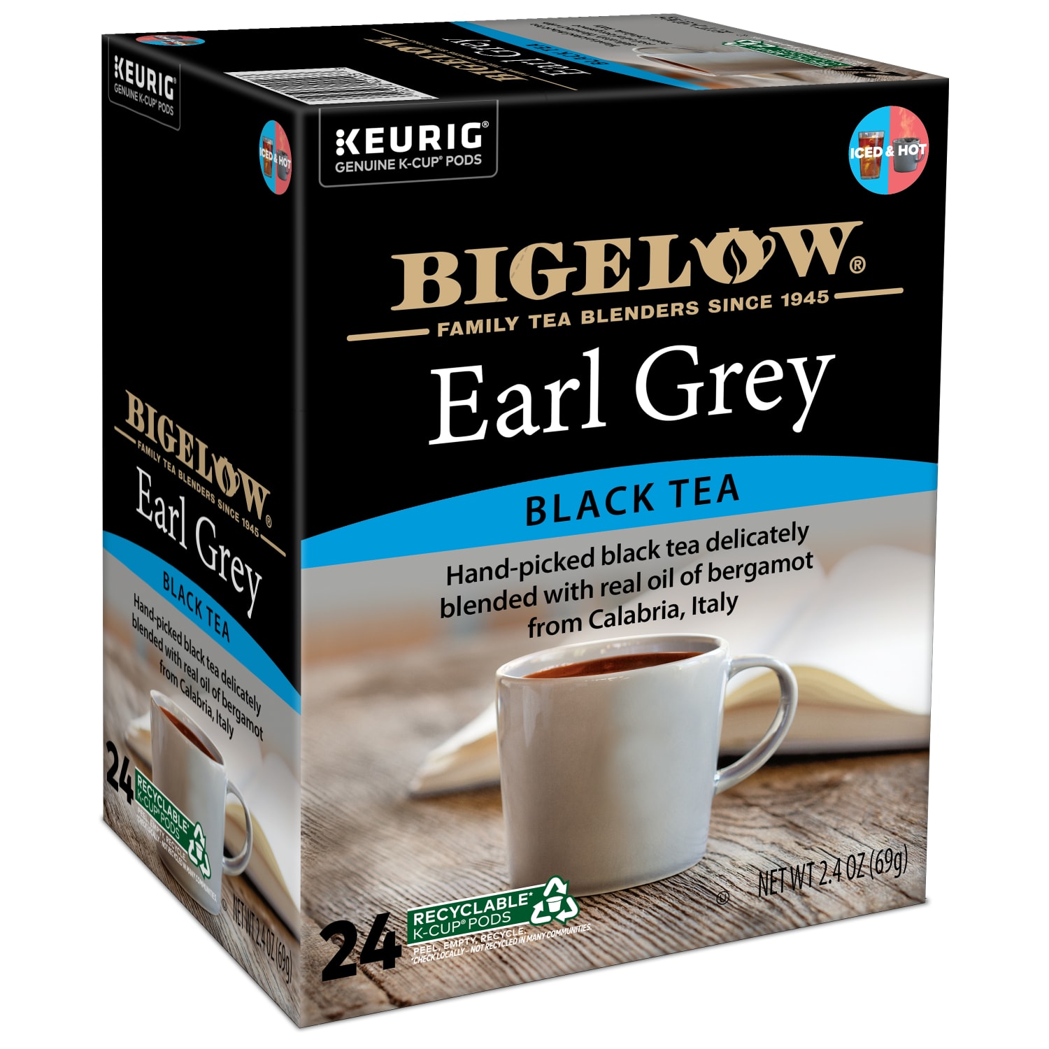 Bigelow Earl Grey Tea Keurig Single Serve K-Cup Pods, 24 Pods Per Pack, Case Of 4 Packs - Image 5