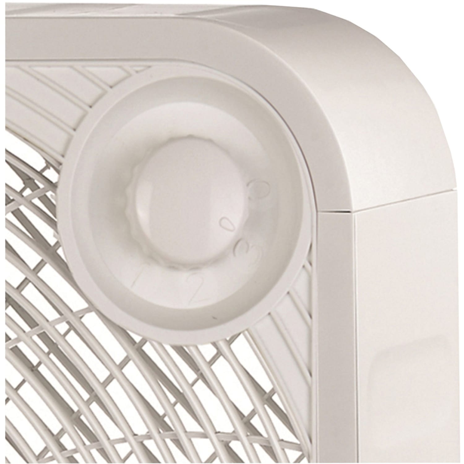 Brentwood Kool Zone F-20SW 20in Box Fan - 20in Fan Diameter - 3 Speed - Quiet, Removable Grill - White - Image 3