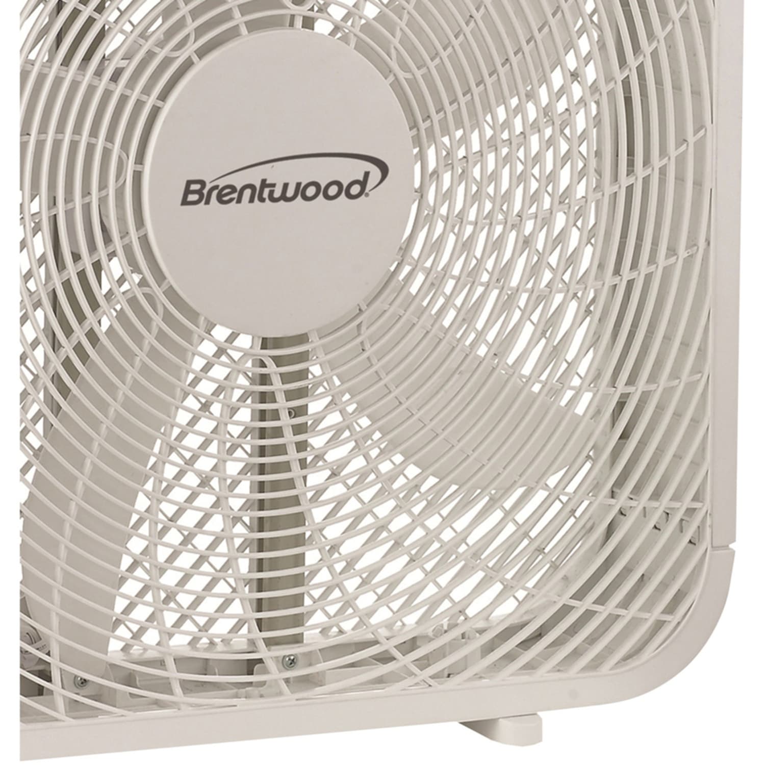 Brentwood Kool Zone F-20SW 20in Box Fan - 20in Fan Diameter - 3 Speed - Quiet, Removable Grill - White - Image 4