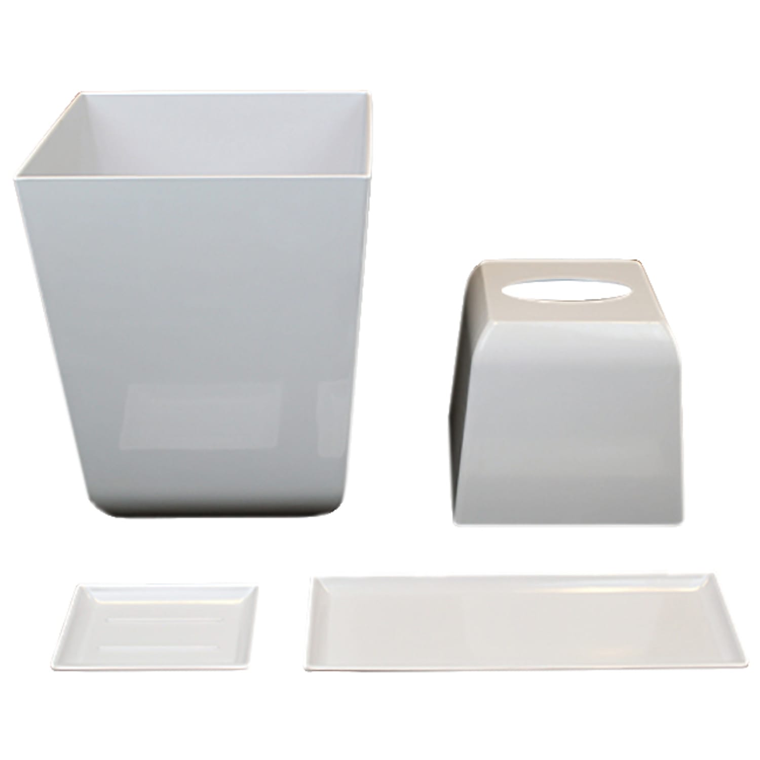 Hospitality Source Del Mar Bathroom Set Tissue Covers, 6-1/4in x 6-1/4in x 6in, White, Pack Of 12 Covers - Image 4