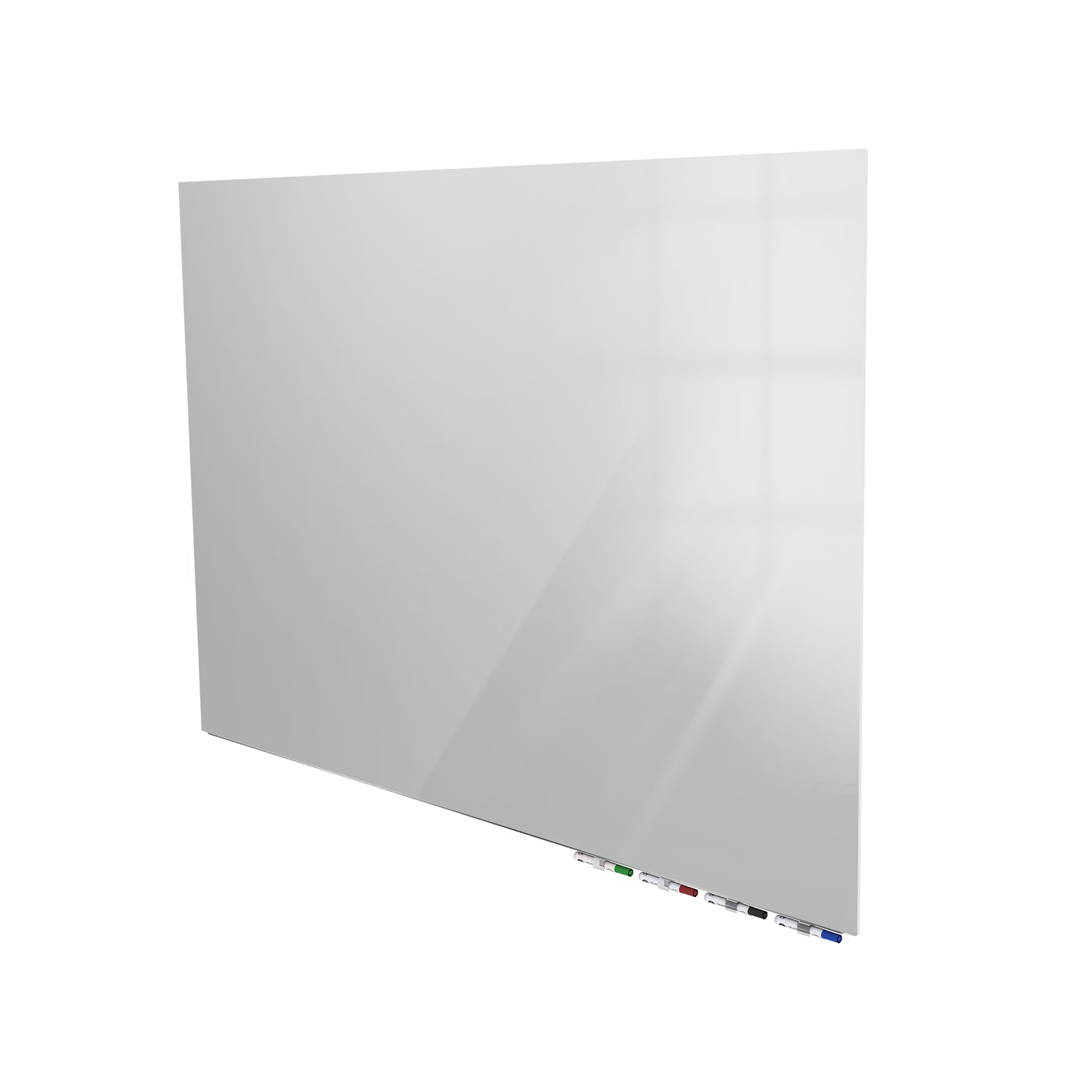 Ghent Aria Low-Profile Horizontal Magnetic Glass Whiteboard, 48in x 120in, Gray - Image 3