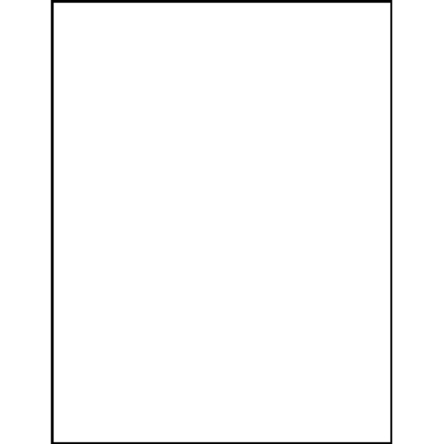 Business Source 8-1/2inx11in Copier Labels - 8 1/2in Width x 11in Length - Rectangle - White - Lignin-free, Jam-free - 1 / Sheet - 100 / Pack - Image 4