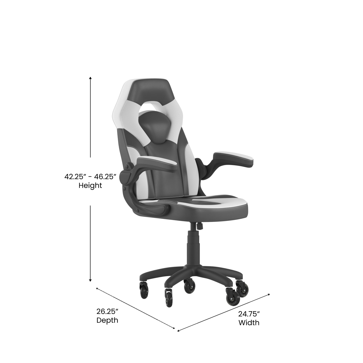 Flash Furniture X10 Racing Ergonomic Faux Leather Computer Gaming Chair White PopularChairscom Flash Furniture X10 Racing Ergonomic Faux Leather Computer Gaming Chair White PopularChairscom
