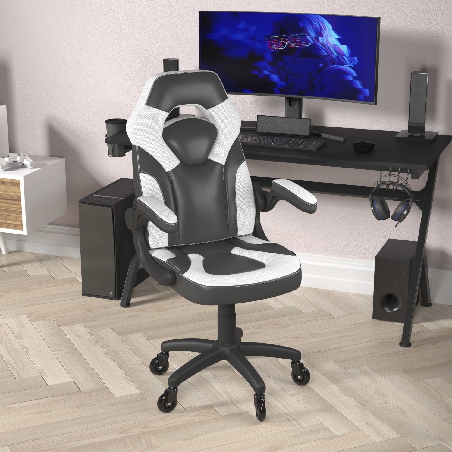 Flash Furniture X10 Racing Ergonomic Faux Leather Computer Gaming Chair White PopularChairscom Flash Furniture X10 Racing Ergonomic Faux Leather Computer Gaming Chair White PopularChairscom