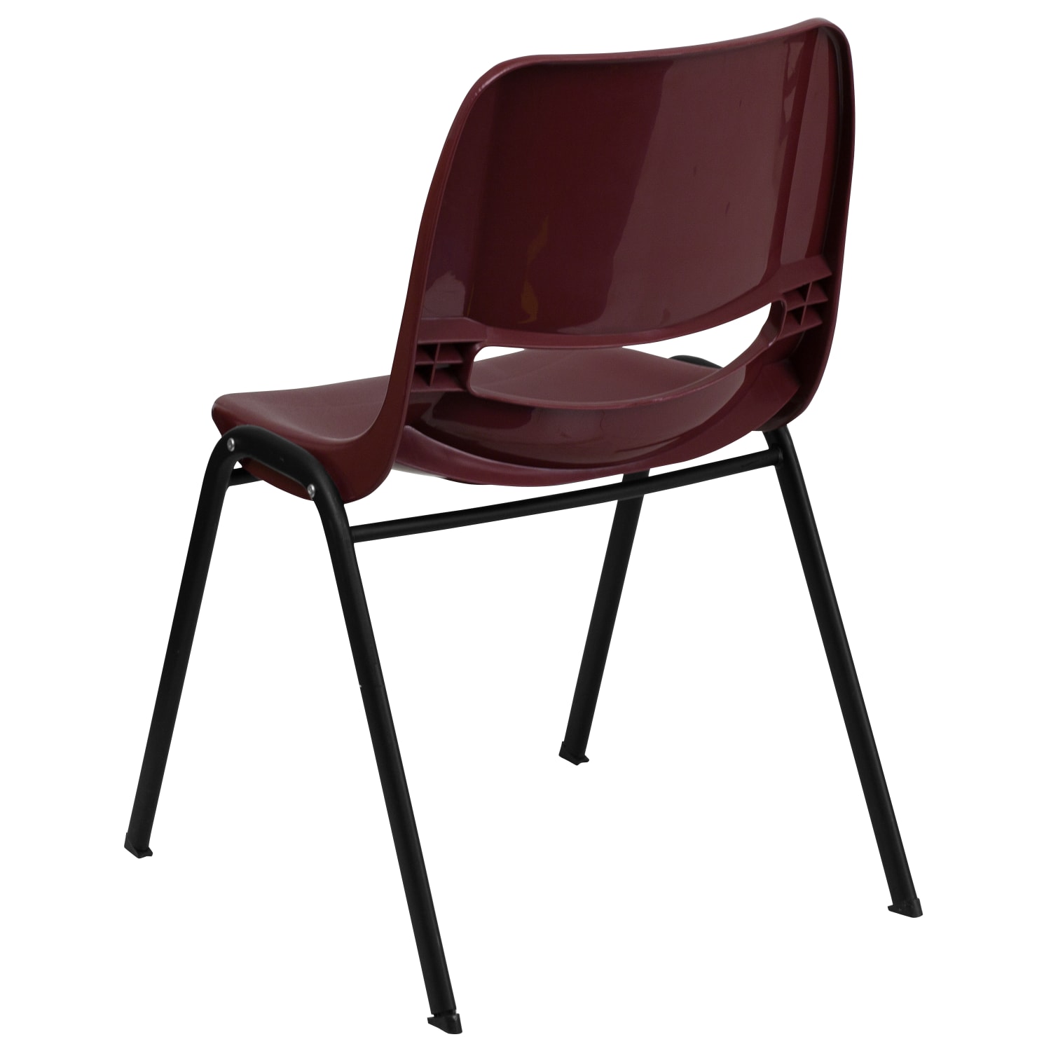 Flash Furniture HERCULES Series Ergonomic Shell Stack Chair BurgundyBlack PopularChairscom