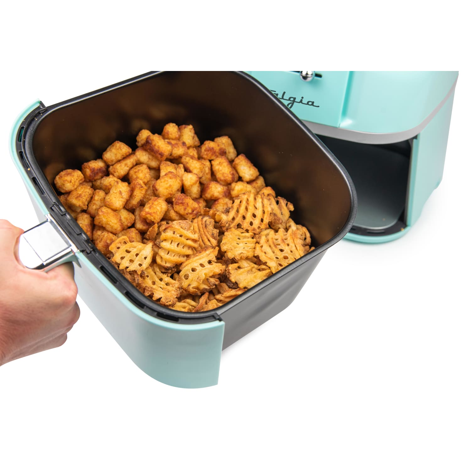 Nostalgia CLAF7AQ Classic Retro 7-Quart Air Fryer, Aqua - Image 6