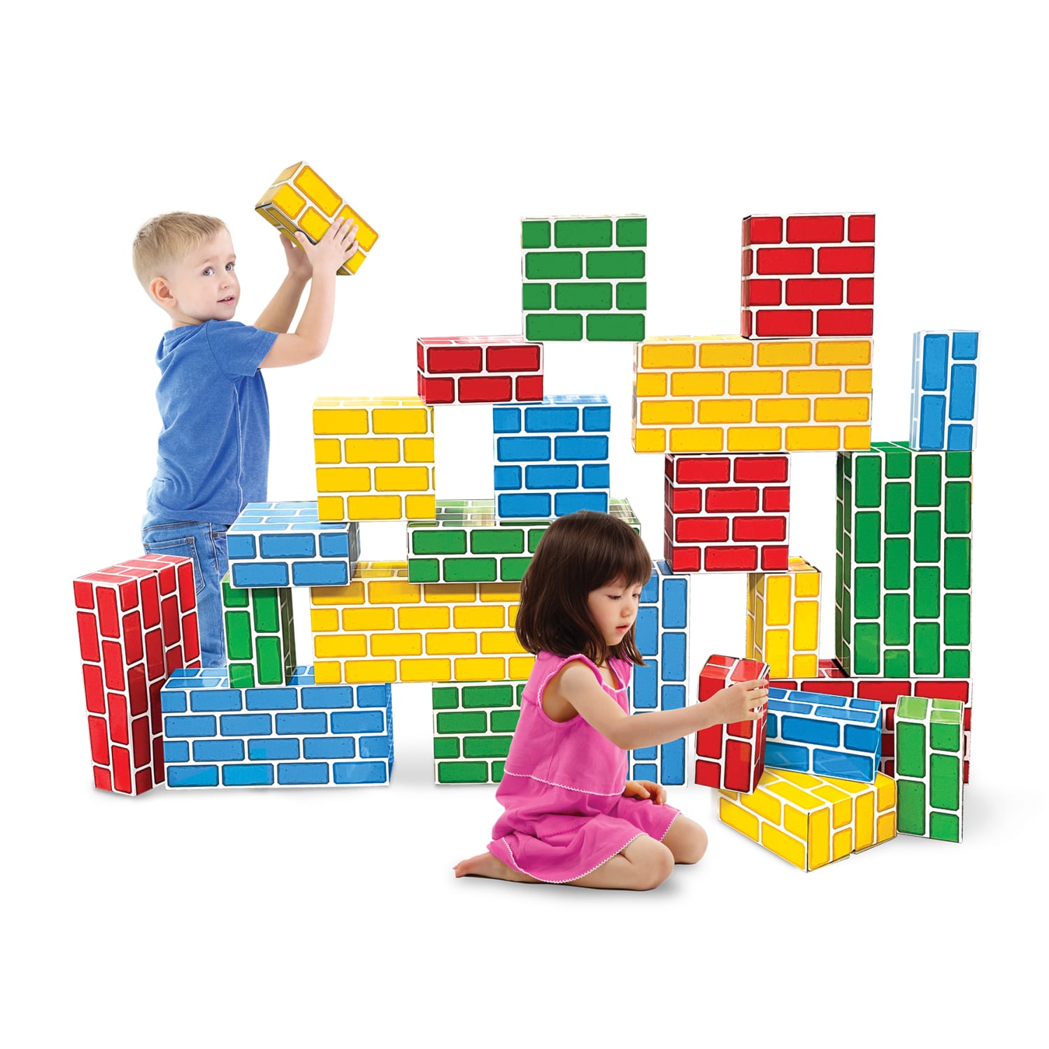 Teacher Created Resources Easy-Stack Cardboard Blocks, Multicolor, Set Of 24 Blocks - Image 5