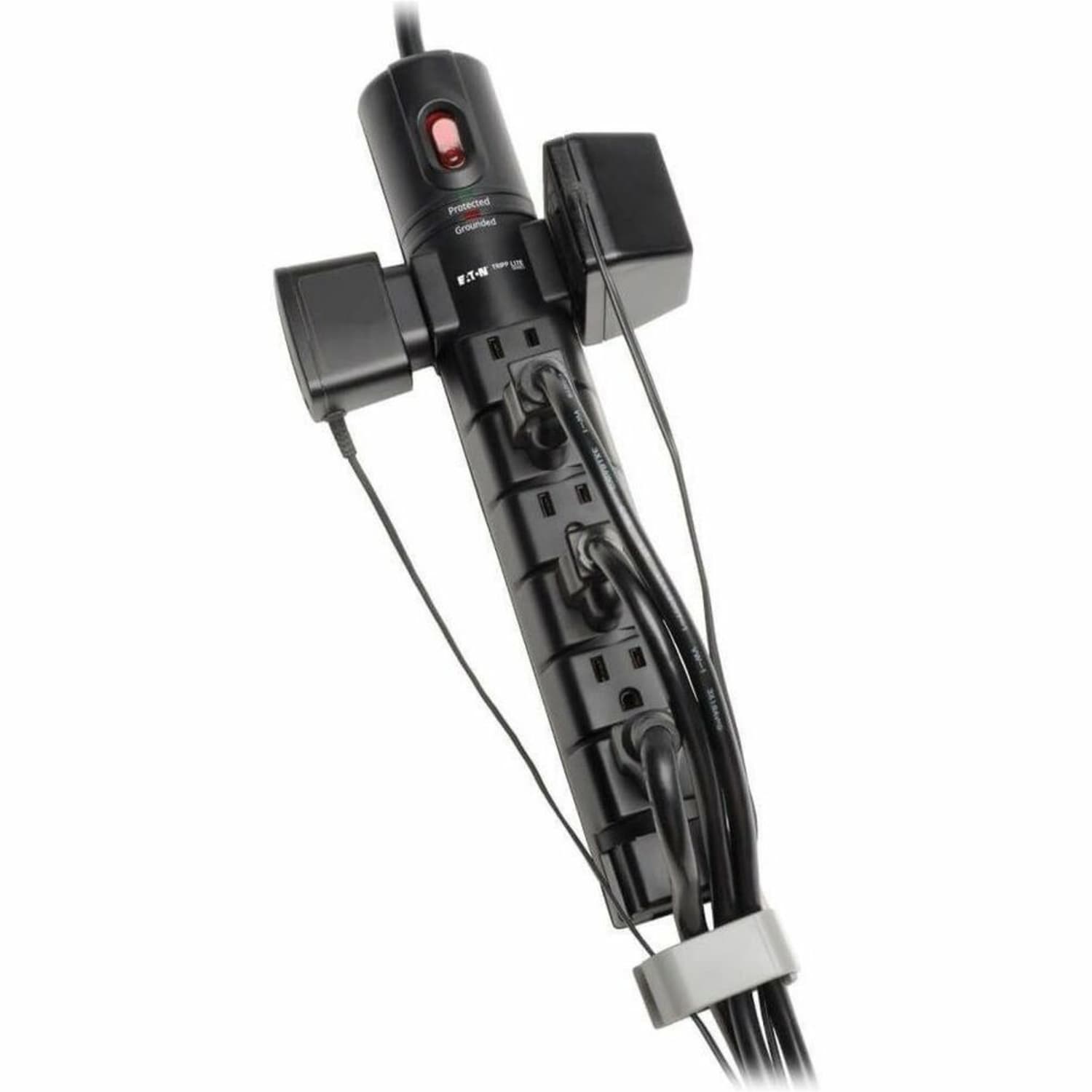 Eaton Tripp Lite Series Surge Protector Power Strip 120V 8 Outlet RJ11 6ft Cord 2160 Joule - Surge protector - output connectors: 8 -  - TLP806TEL - Image 3