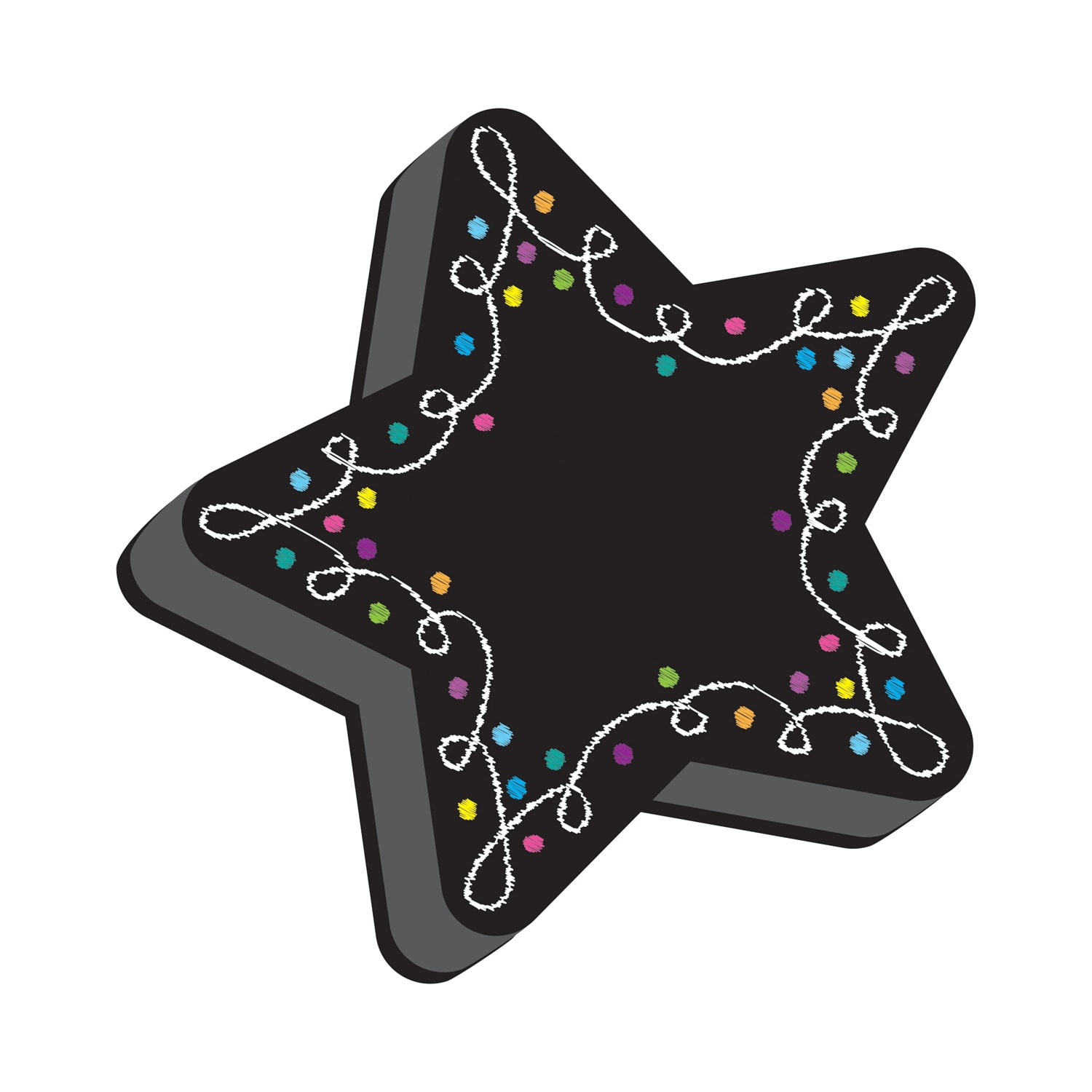 Ashley Productions Magnetic Whiteboard Erasers, 3-3/4in x 3-3/4in, Star Chalk, Pack Of 6 Erasers - Image 3