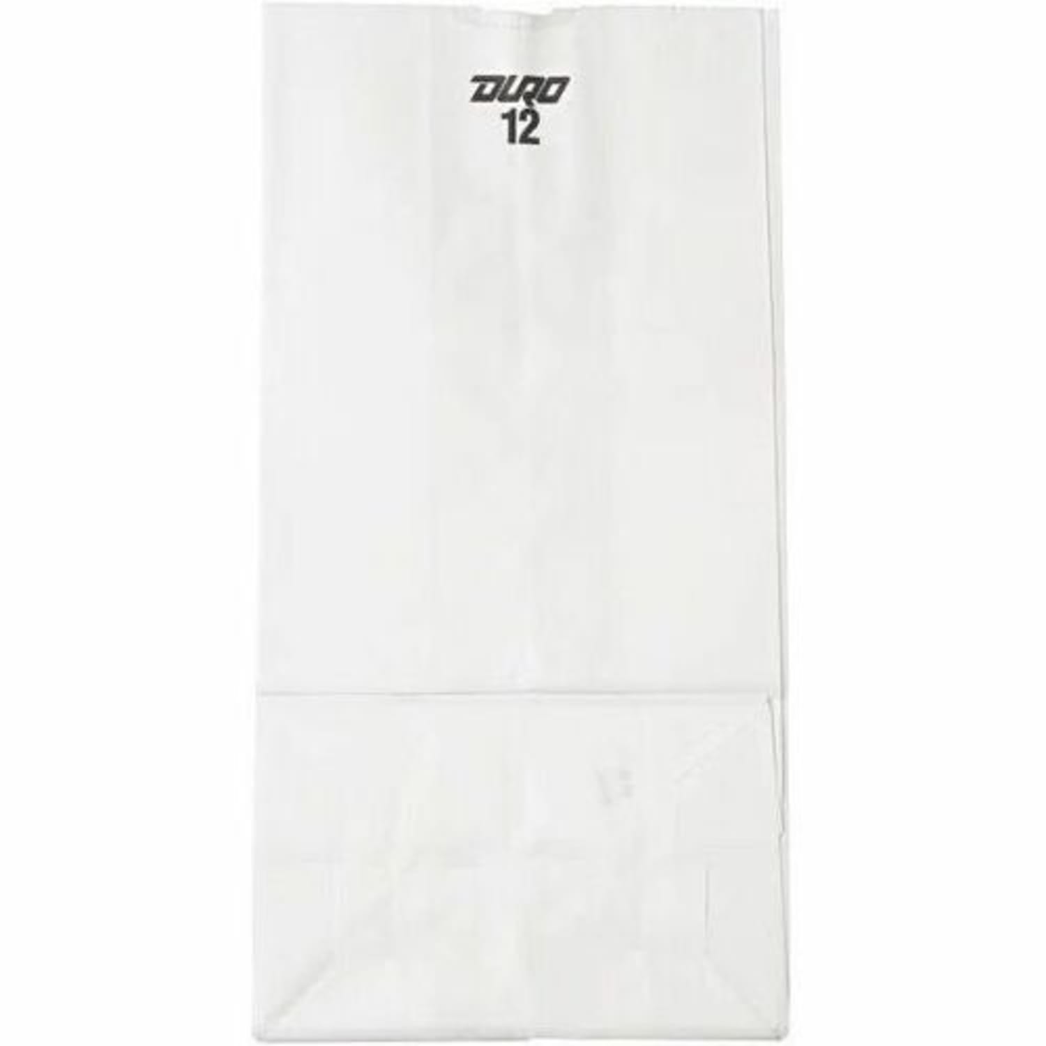 General Paper Grocery Bags, #12, 13 3/4inH x 7 1/16inW x 4 1/2inD, White, Pack Of 500 Bags - Image 3
