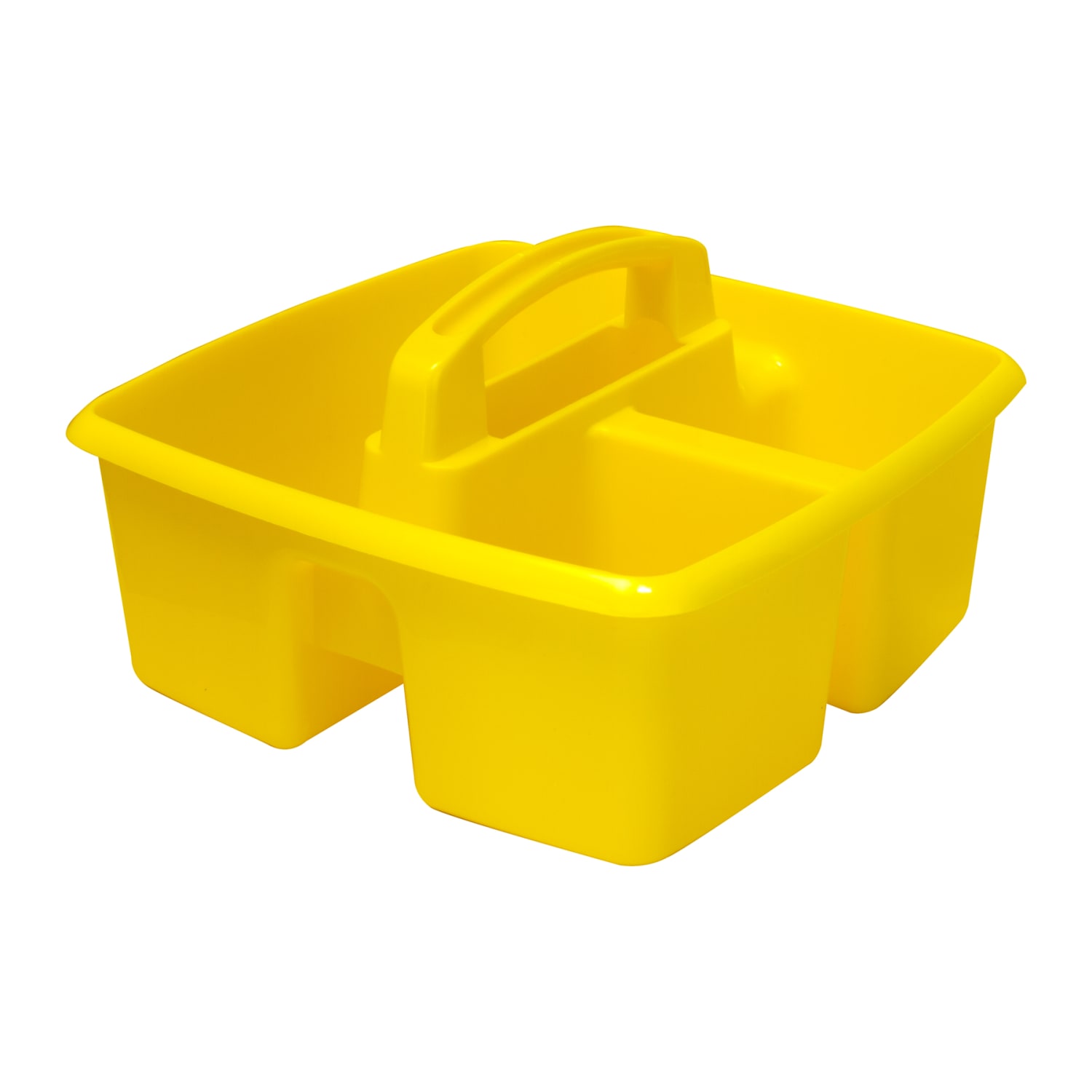 Storex Small Caddies, 5-1/4inH x 9-1/4inW x 9-1/4inD, Yellow, Pack Of 6 Caddies - Image 3