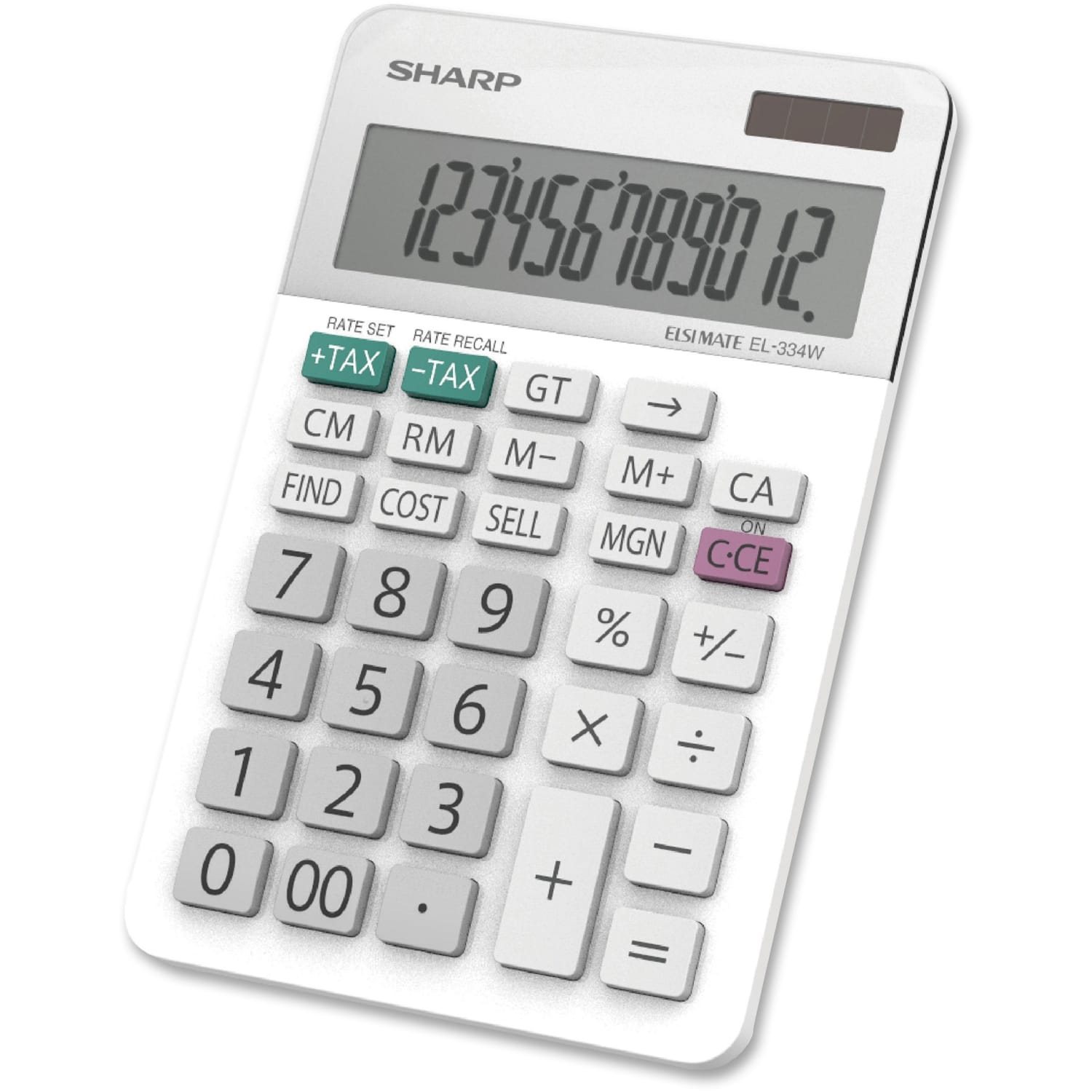 Sharp White Series Desktop Calculator, EL-334WB - Image 6