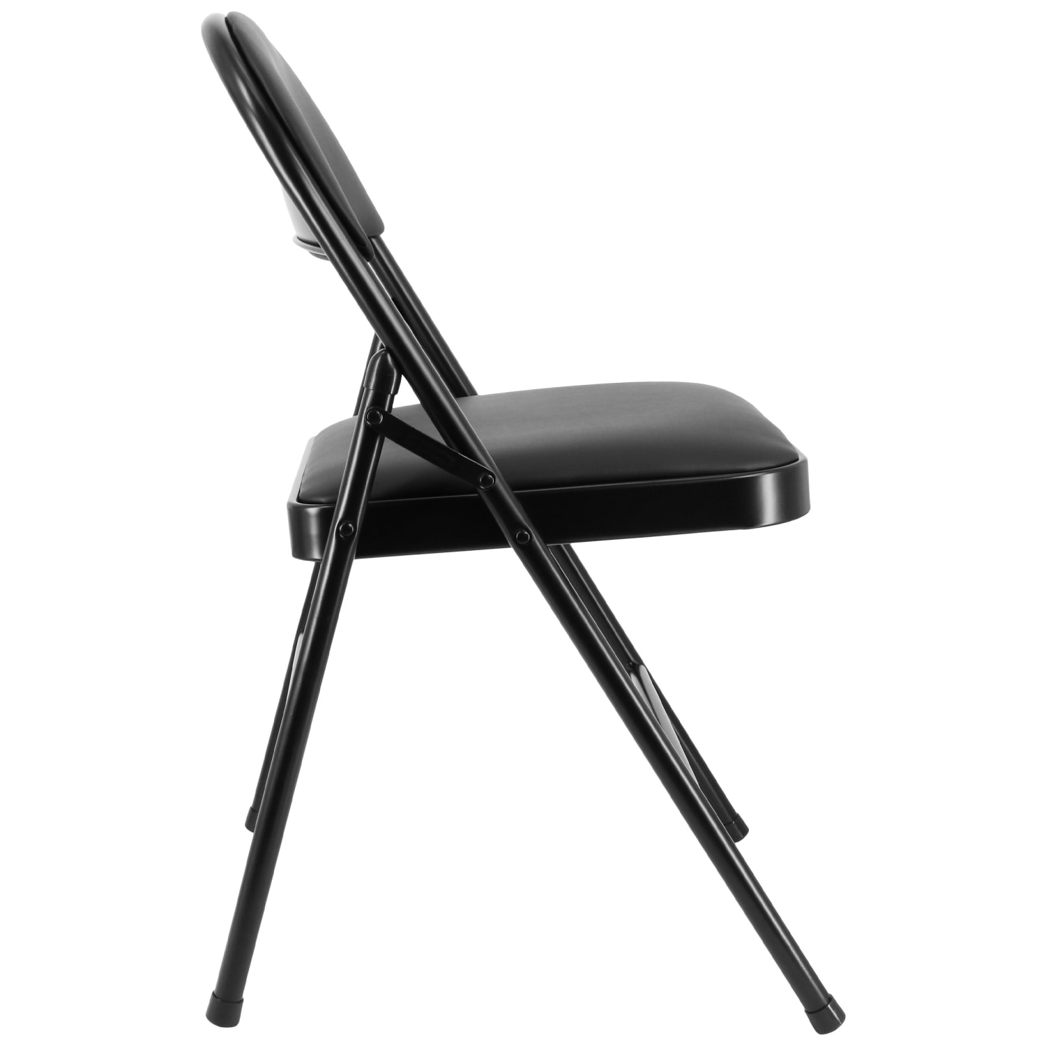 Elama Metal Folding Chairs With Padded Seats Black Set Of 4 Chairs PopularChairscom Elama Metal Folding Chairs With Padded Seats Black Set Of 4 Chairs PopularChairscom