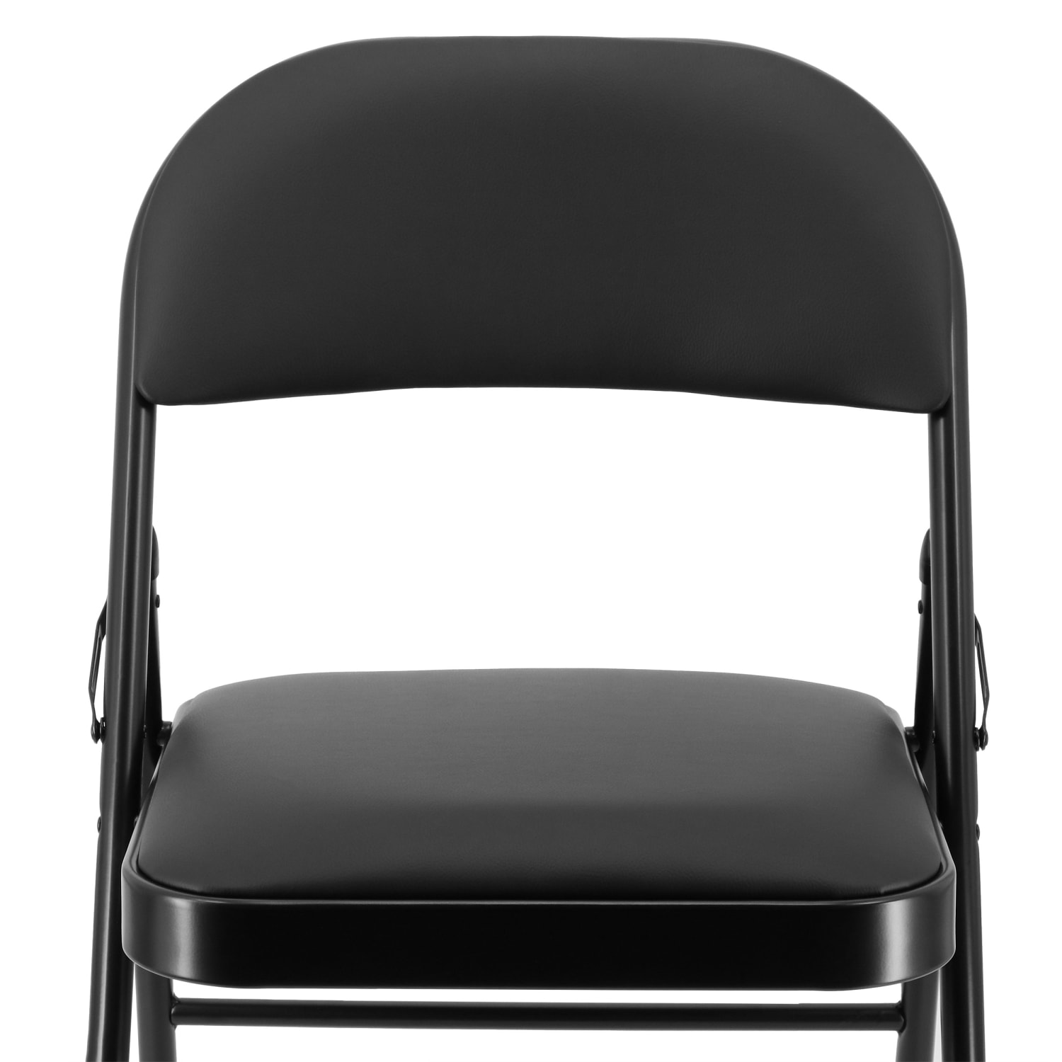 Elama Metal Folding Chairs With Padded Seats Black Set Of 4 Chairs PopularChairscom Elama Metal Folding Chairs With Padded Seats Black Set Of 4 Chairs PopularChairscom