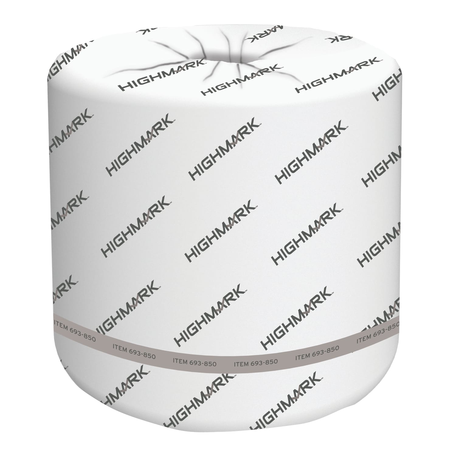 Highmark ECO 2-Ply Toilet Paper, 100% Recycled, 550 Sheets Per Roll, Case Of 40 Rolls - Image 3