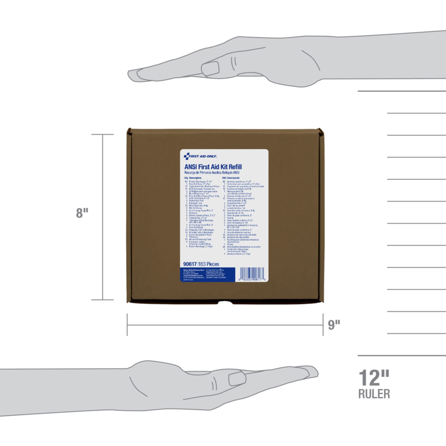 First Aid Only 90639/90564/90565 50-Person First Aid Kit Refill, 183 Pieces - Image 6