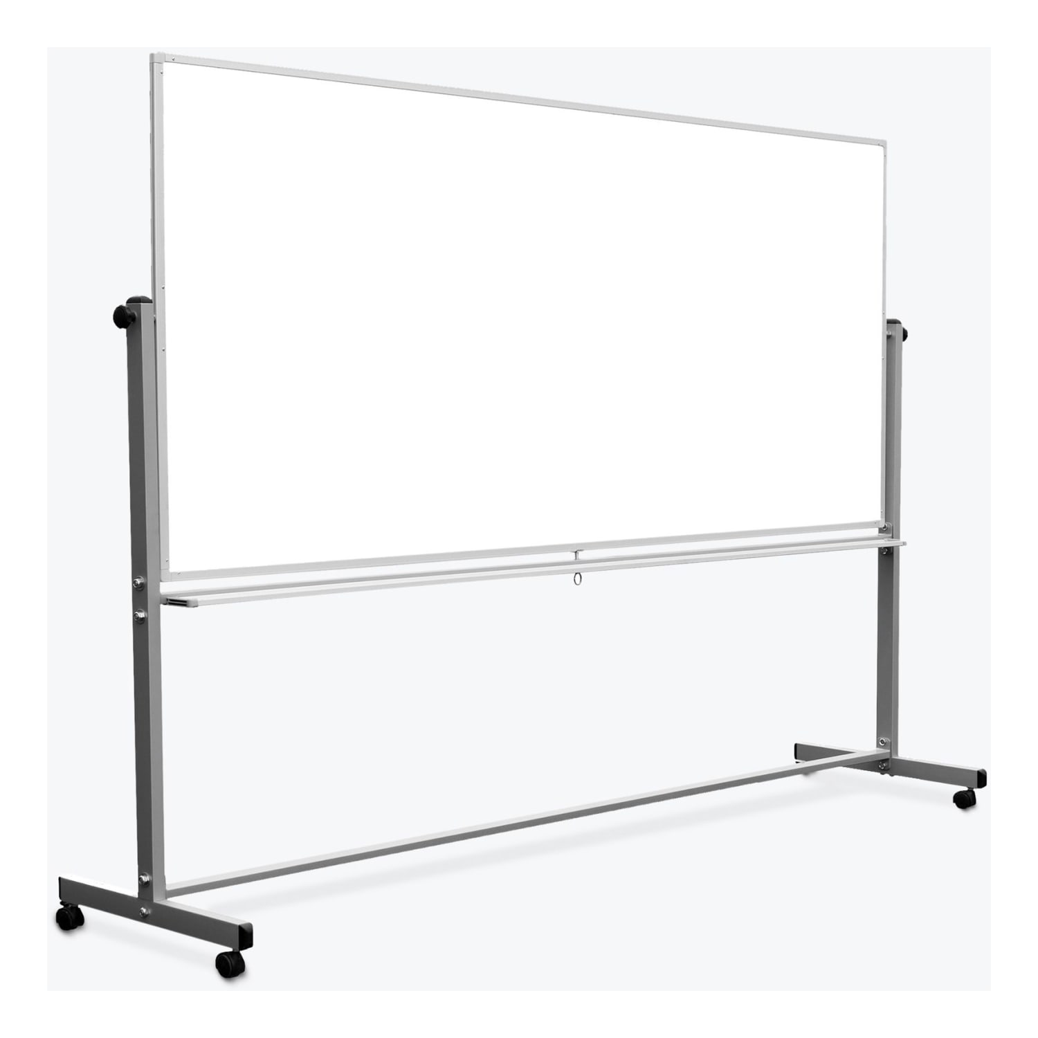 Luxor Double-Sided Magnetic Mobile Dry-Erase Whiteboard, 40in x 96in, Aluminum Frame - Image 3
