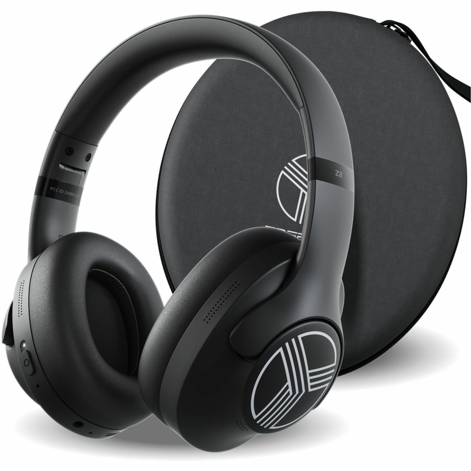 TREBLAB Z2 |Over Ear Workout Headphones with Microphone |Bluetooth 5.0, ANC|Wireless Headphones  - Z2B