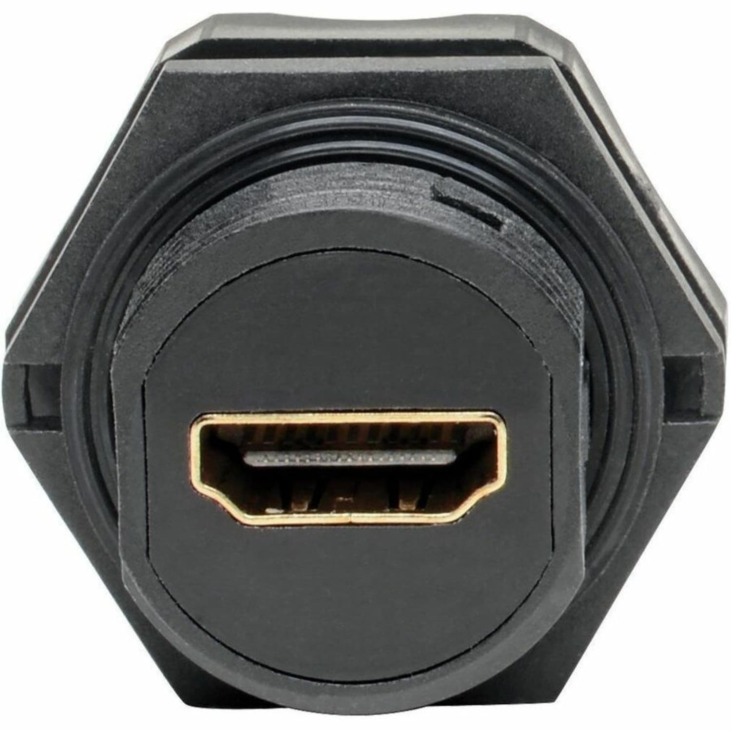 Eaton Tripp Lite Series 4K HDMI Coupler with Ethernet (F/F), Industrial High Speed, 4K x 2K (@ 60 Hz), IP68 Rated, Dust Cap - HDMI coupler with Ethernet - HDMI female protective cap to HDMI female protective cap - black - outdoor, 4K support - Image 3
