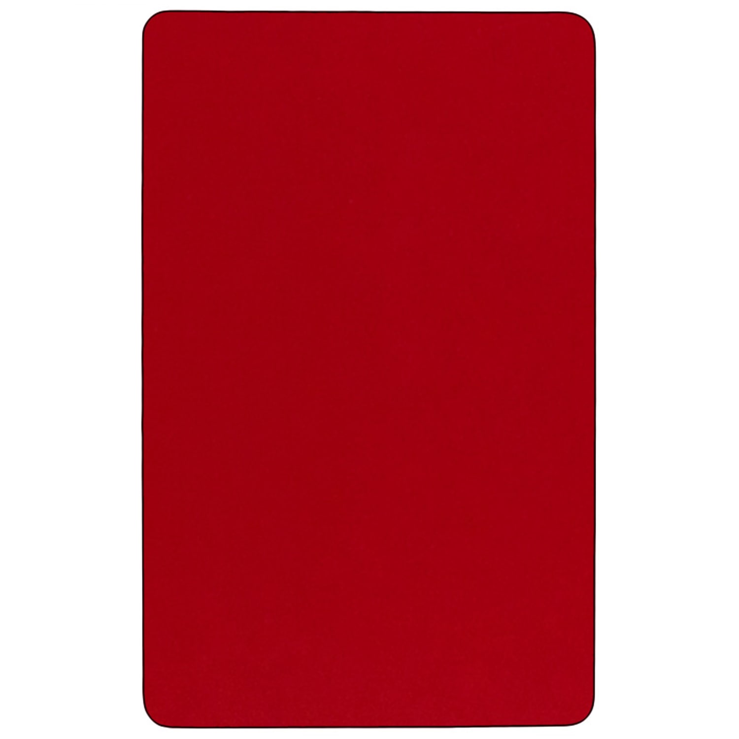 Flash Furniture Mobile 48inW Rectangular Thermal Laminate Activity Table With Standard Height-Adjustable Legs, Red - Image 4