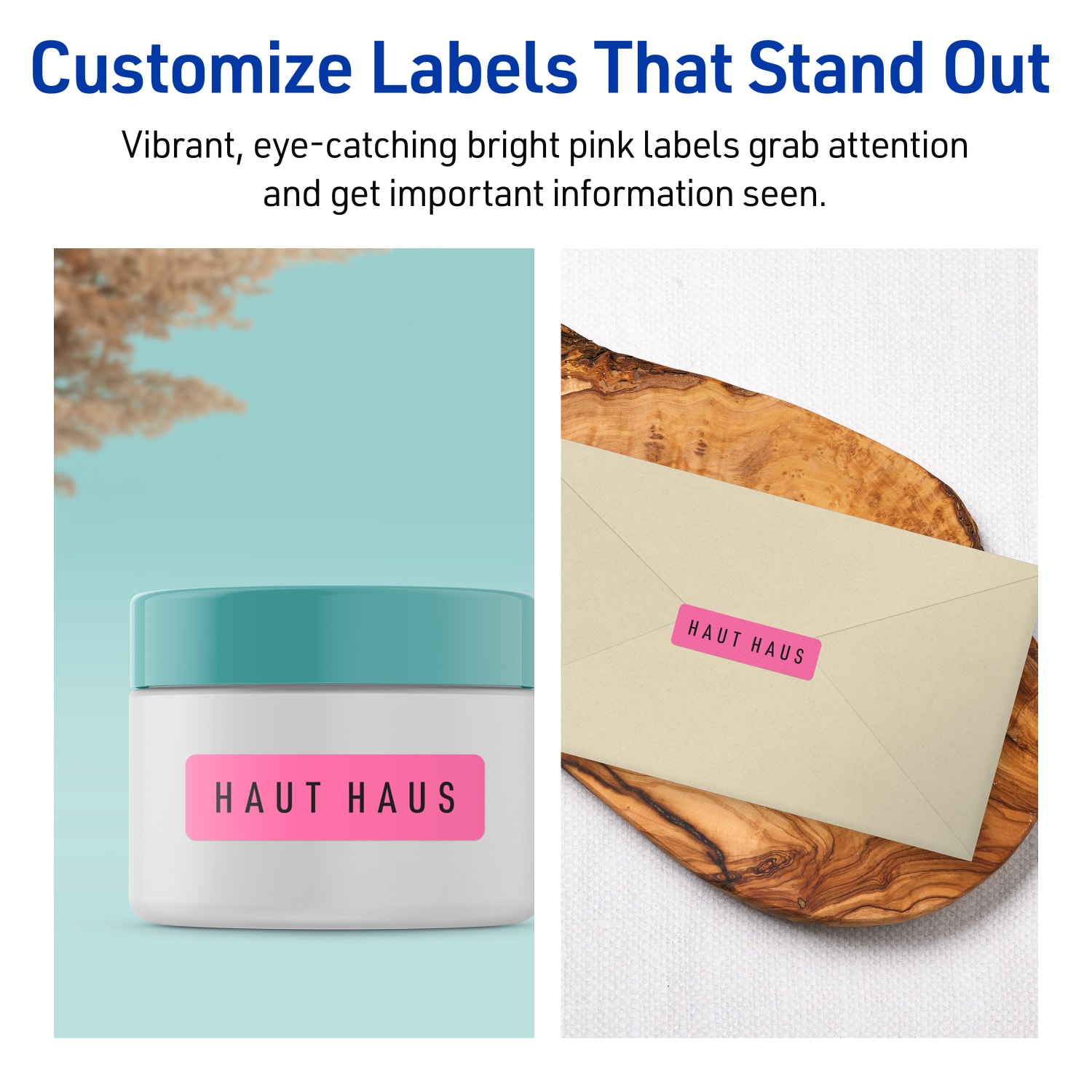 Avery Print-To-The-Edge Labels With Sure Feed Technology And Easy Peel, 94204-BPP80, Rectangle, 1/2in x 1-3/4in, Matte Bright Pink, Pack of 4800 - Image 4