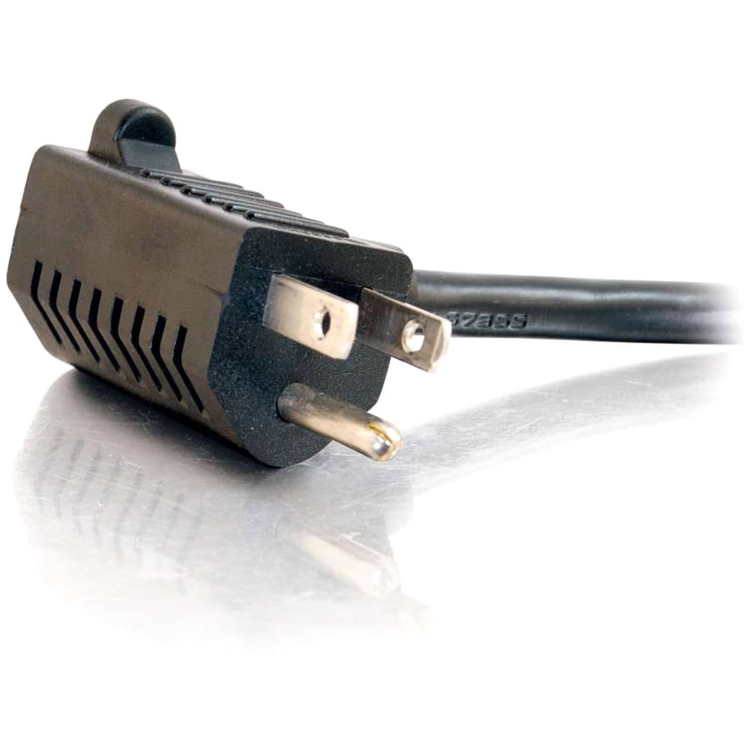 C2G 6ft 16 AWG Universal Power Cord with Extra Outlet - 6ft - Image 4