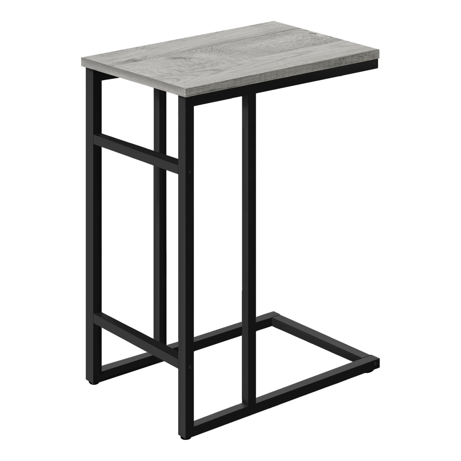Monarch Specialties Abi Accent Table, 24inH x 18inW x 11-3/4inD, Black/Gray - Image 6