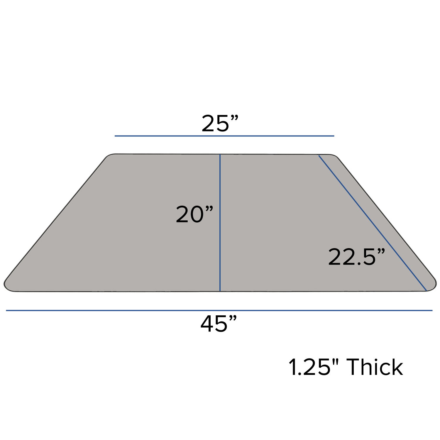 Flash Furniture 47inW Trapezoid HP Laminate Activity Table With Standard Height-Adjustable Legs, Gray - Image 4