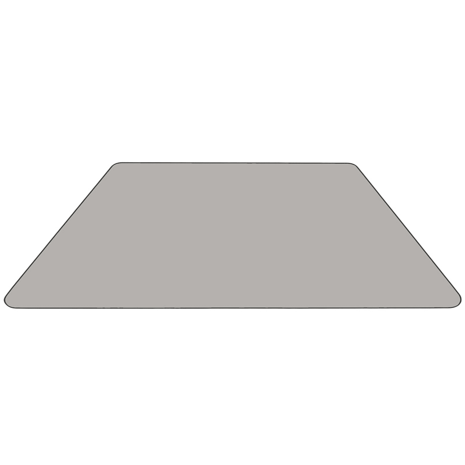 Flash Furniture 47inW Trapezoid HP Laminate Activity Table With Standard Height-Adjustable Legs, Gray - Image 5