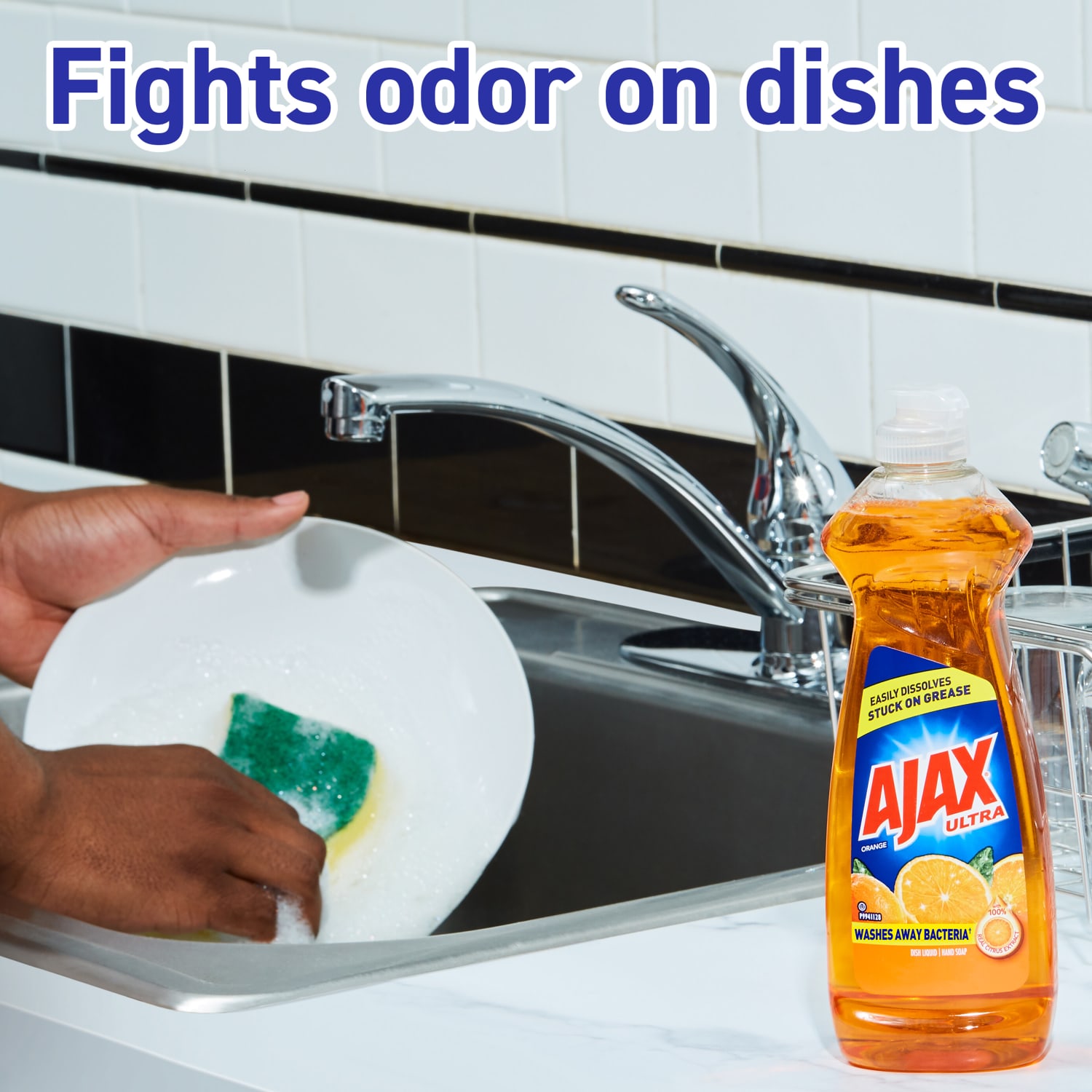 AJAX Triple Action Dish Liquid, 52 Oz, Orange, Carton Of 6 Bottles - Image 4