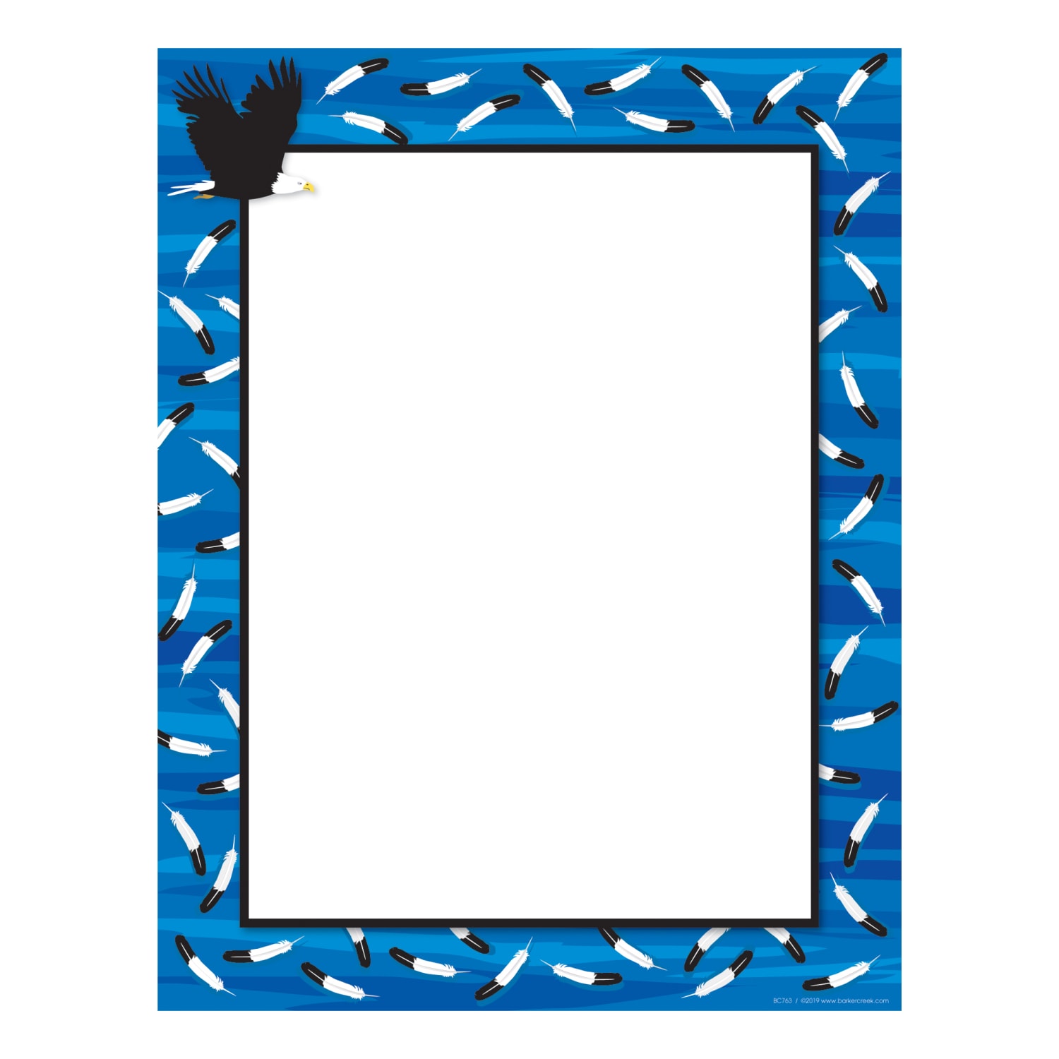 Barker Creek 4-Design Computer Paper Set, Letter Paper Size, Sea & Sky, 200 Sheets - Image 3