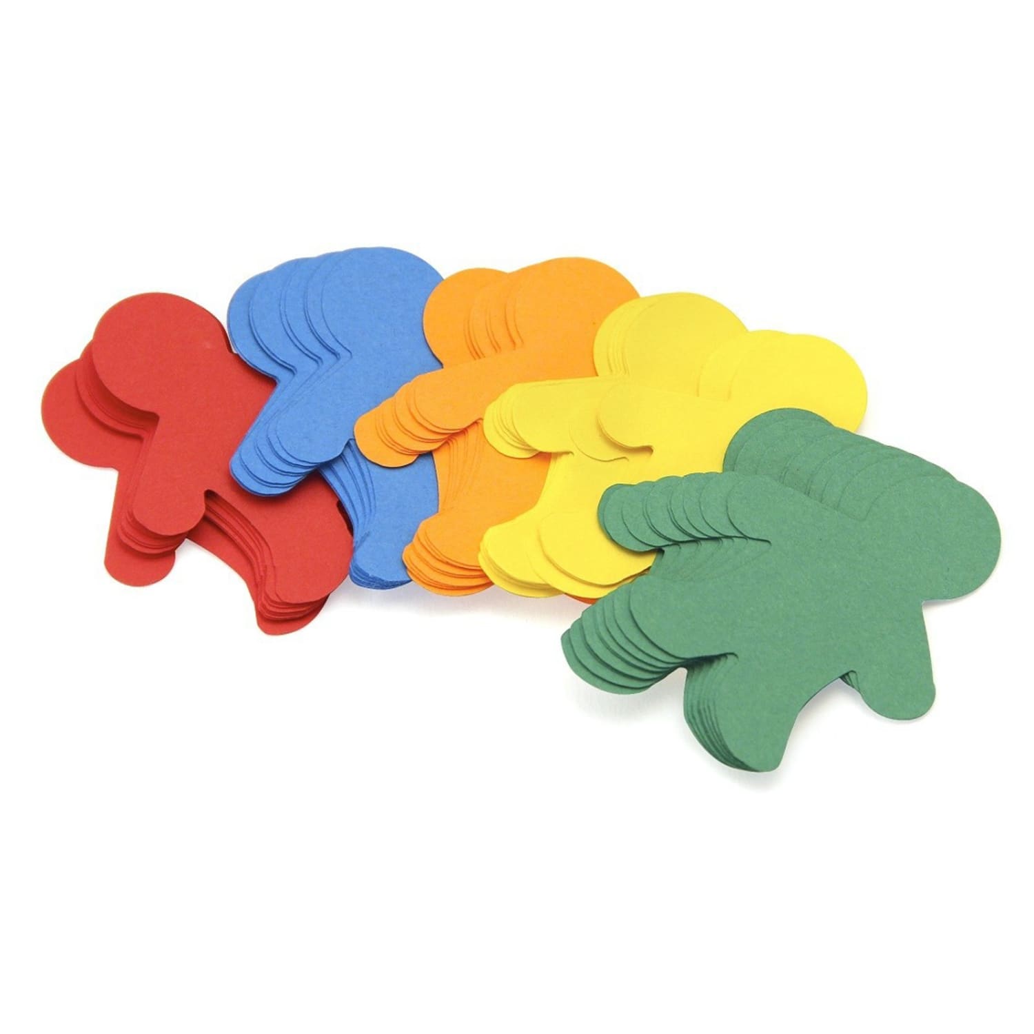 Hygloss Pocket Shapes, 2in People, 100 Shapes Per Pack, Set Of 6 Packs - Image 3