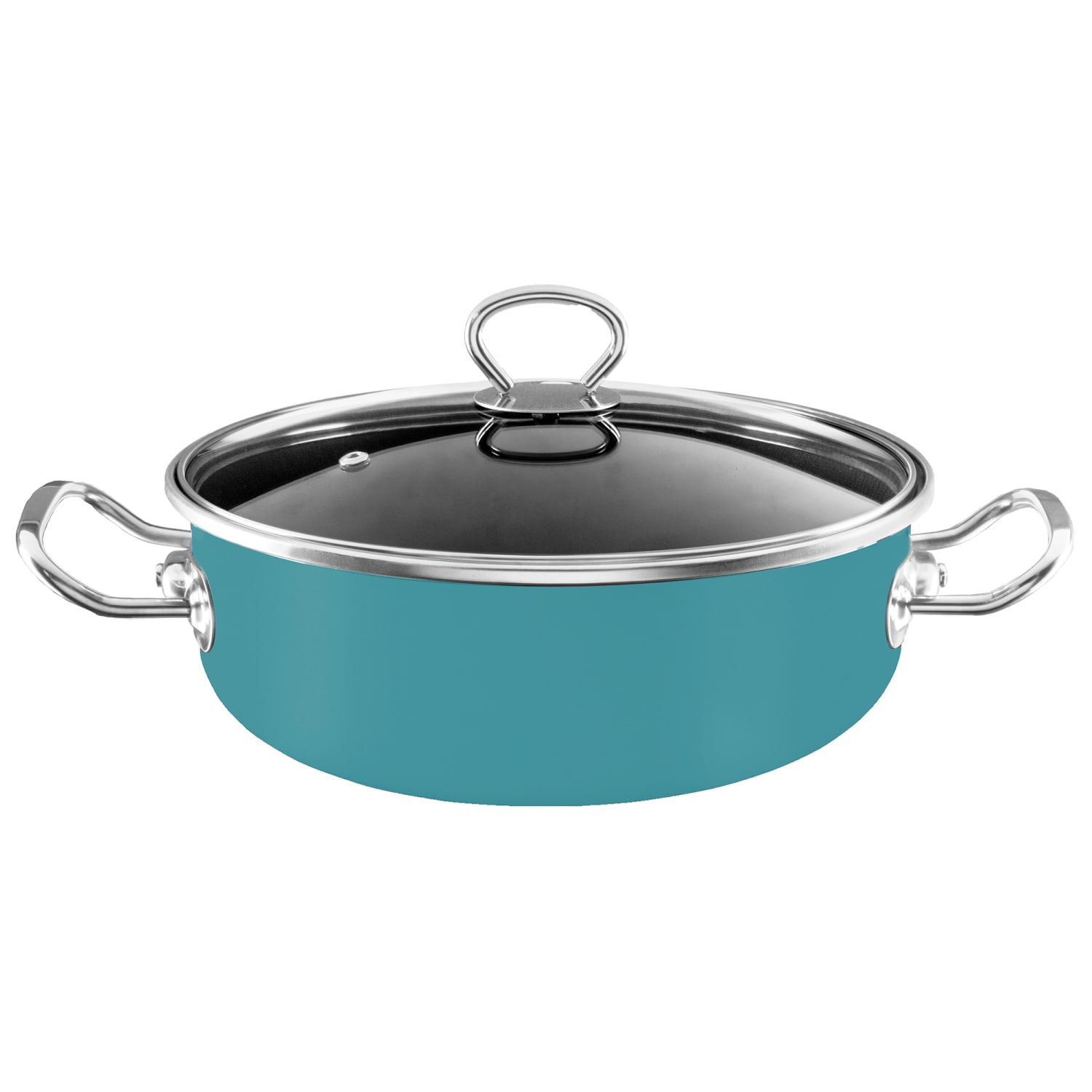 Vasconia Elegance 10-Piece Steel Nonstick Cookware Set, Teal - Image 3