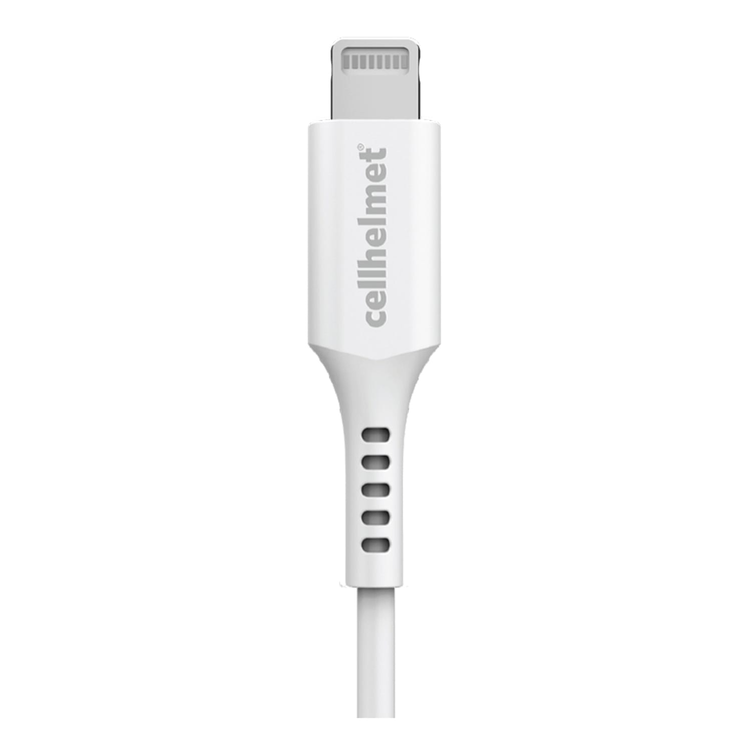 cellhelmet Charge And Sync USB-C To Lightning Round Cable, 10ft, Gray - Image 3