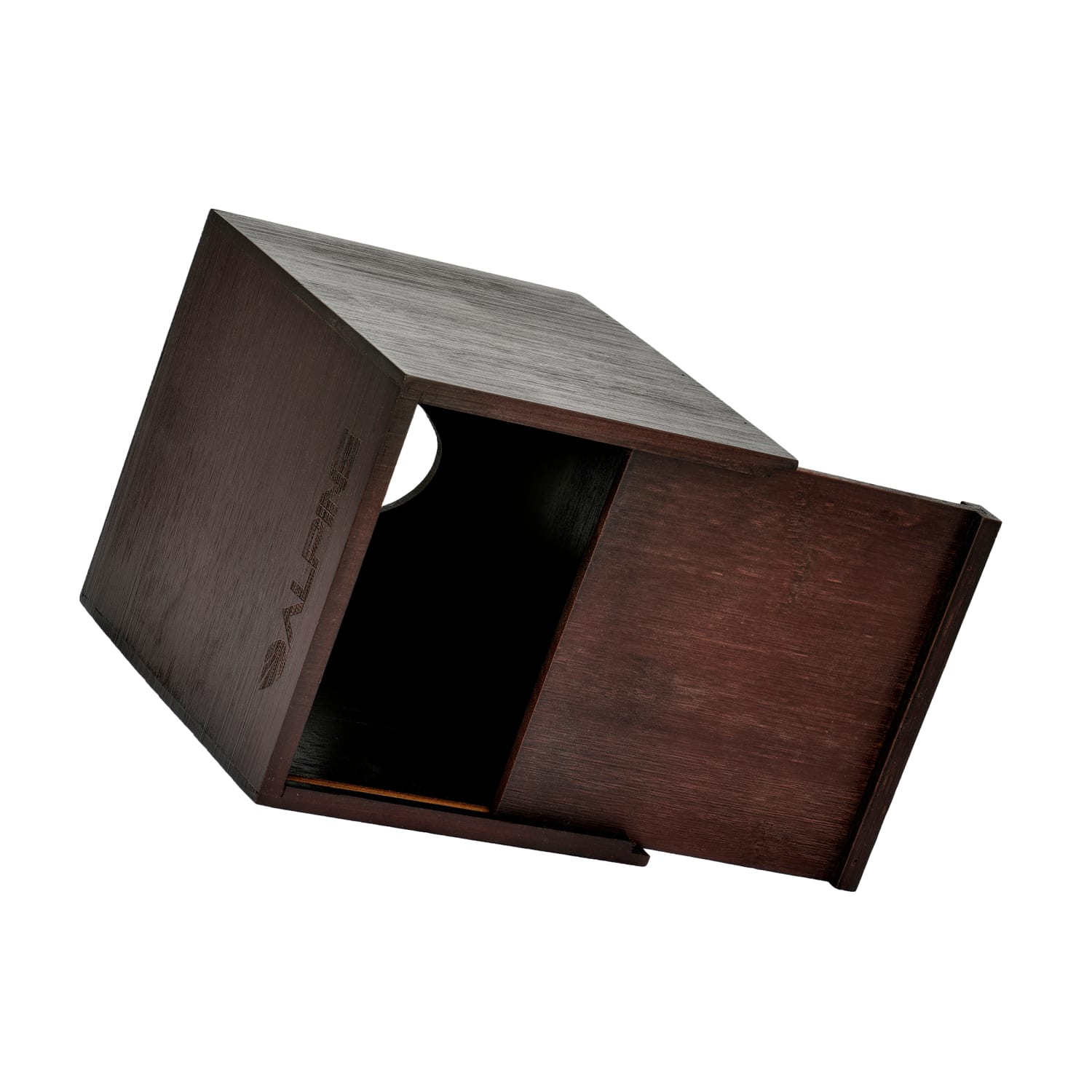 Alpine Wooden Tissue Box Covers, 6-1/4in x 5-1/2in x 5-1/2in, Espresso, Pack Of 3 Covers - Image 4