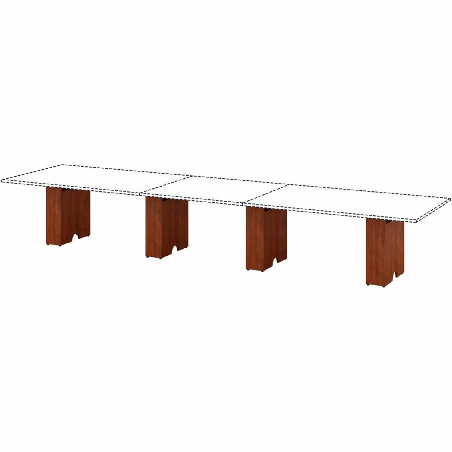 Lorell Essentials Modular Conference Table, 28.5inH x 23.6inW x 7.9inD, 16301 - Image 3