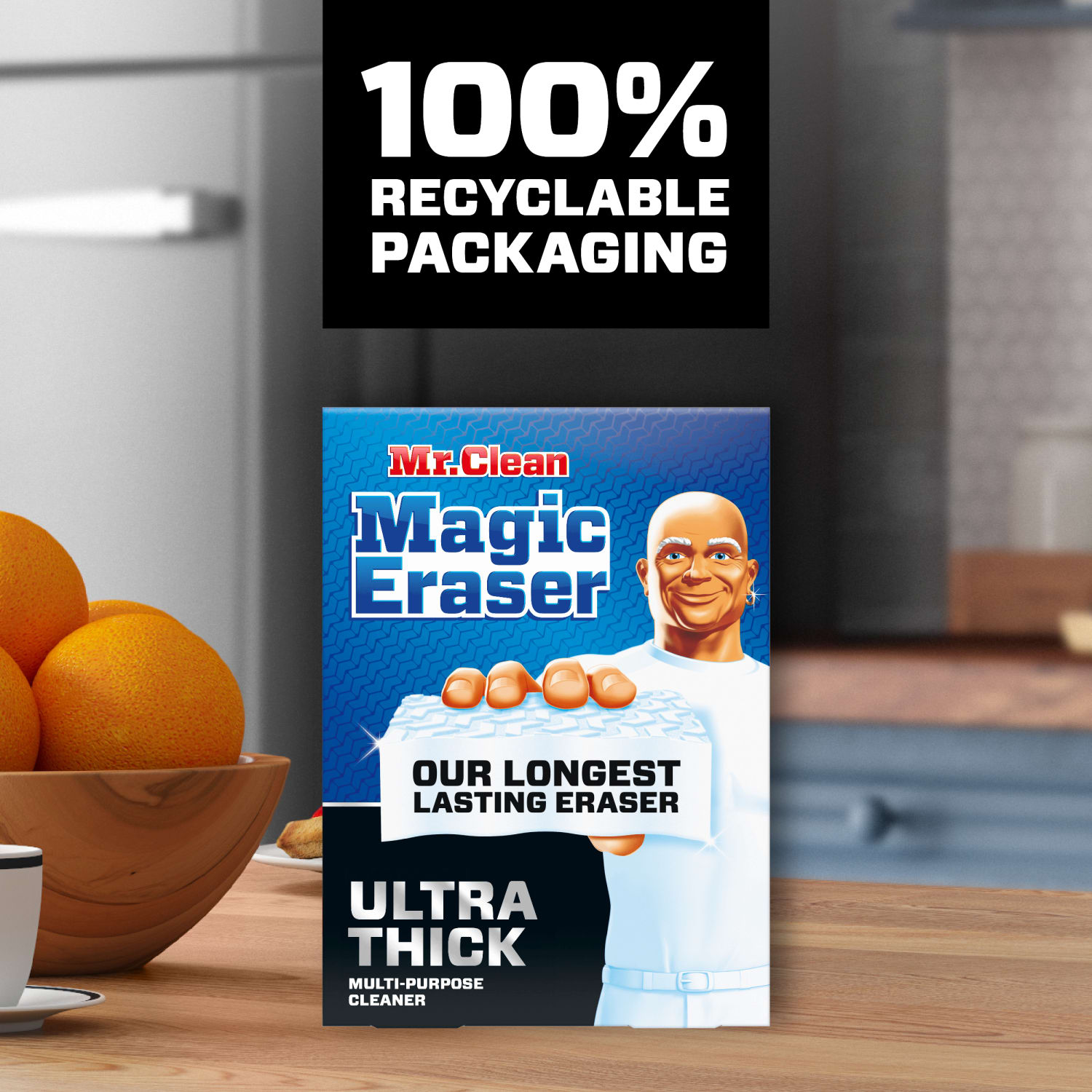 Mr. Clean Magic Eraser Sponges, 2-5/16in x 4-5/8in, White, Pack Of 5 Sponges - Image 5
