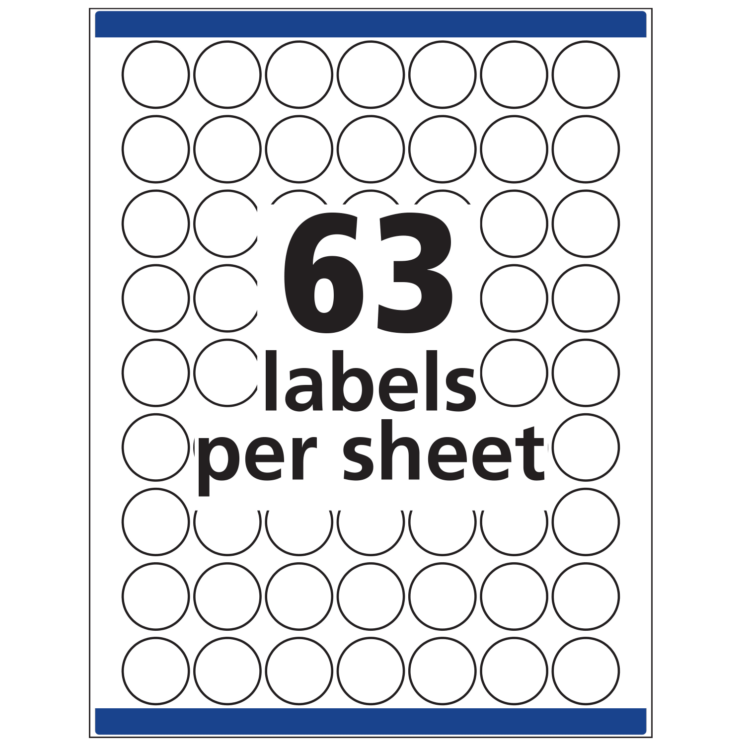 Avery Removable Round Multipurpose Labels, 6450, 1in Diameter, White, Pack Of 945 - Image 5