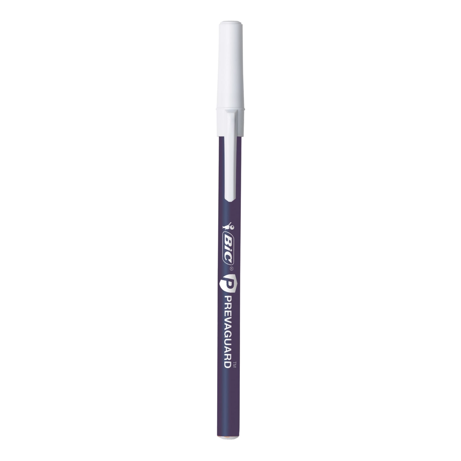 BIC Prevaguard Round Stic Pens, Medium Point With Antimicrobial Additive, 1.0 mm, Blue Barrel, Blue Ink, Pack Of 12 Pens - Image 3