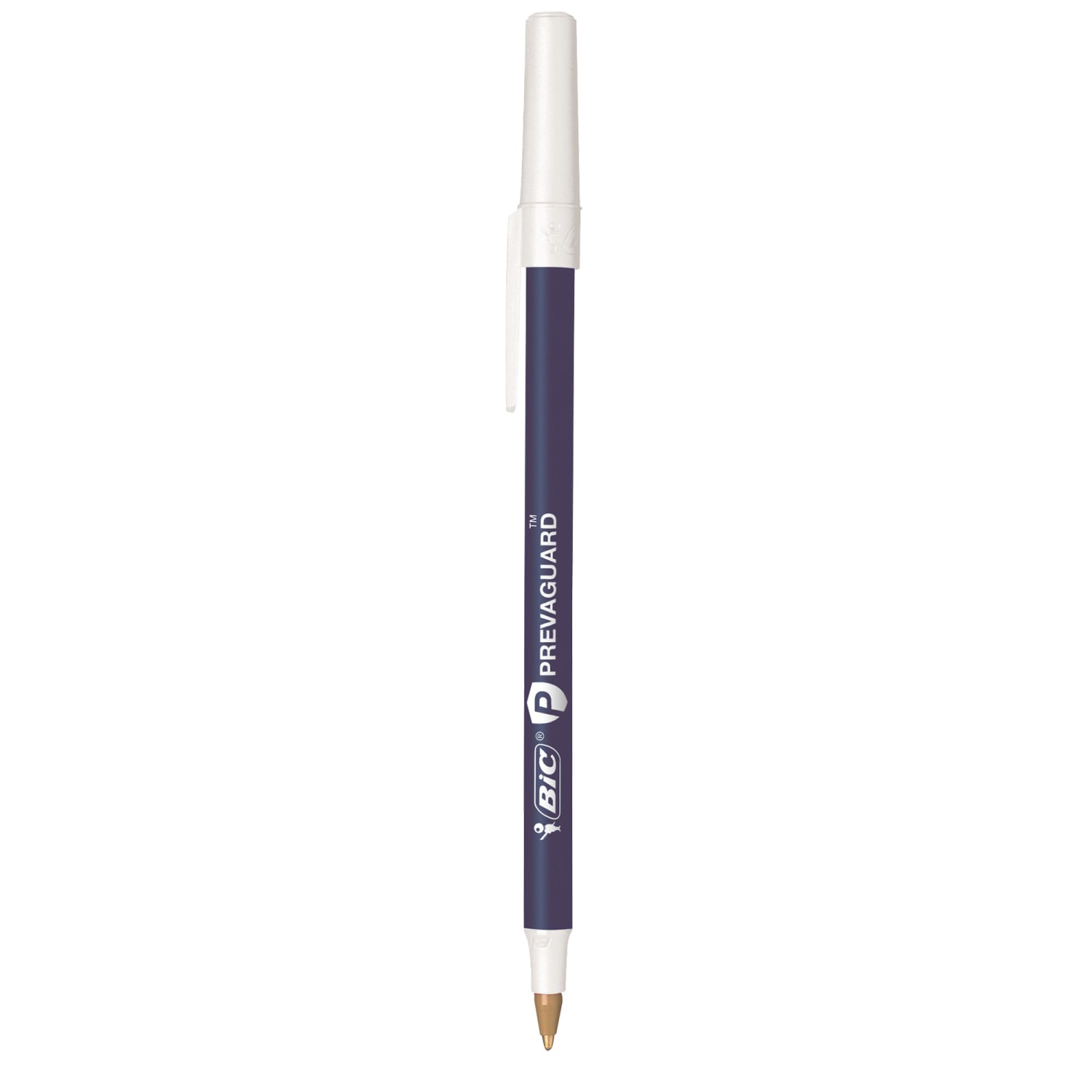 BIC Prevaguard Round Stic Pens, Medium Point With Antimicrobial Additive, 1.0 mm, Blue Barrel, Blue Ink, Pack Of 12 Pens - Image 4