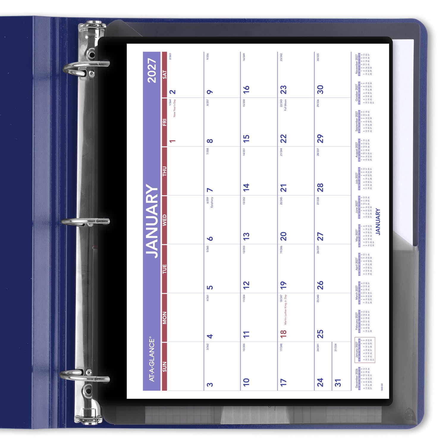 AT-A-GLANCE 2027 Monthly Desk Wall Calendar with Jacket, Small, 11in x 8in - Image 6