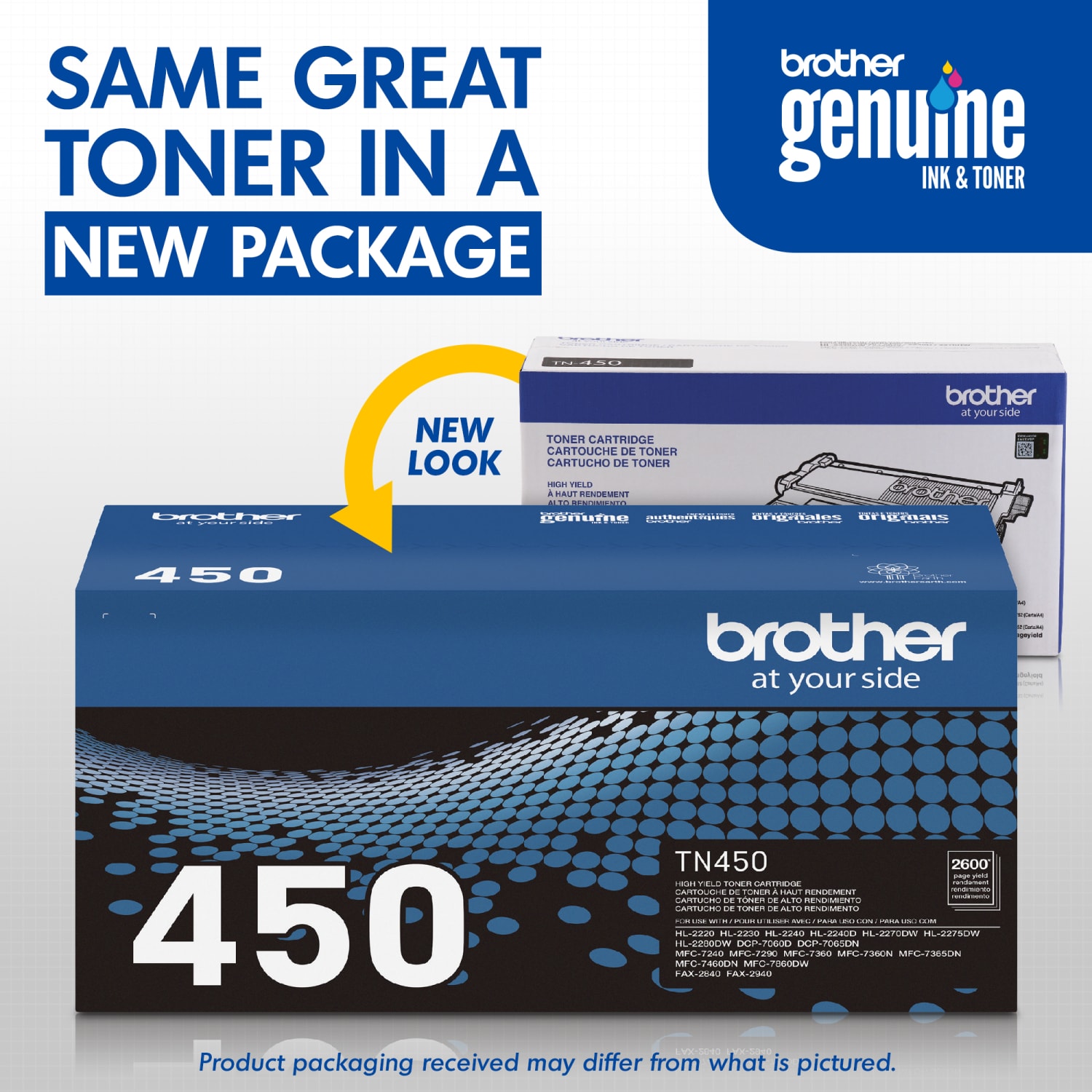 Brother TN-450 Black High Yield Toner Cartridge, TN-450BK - Image 4