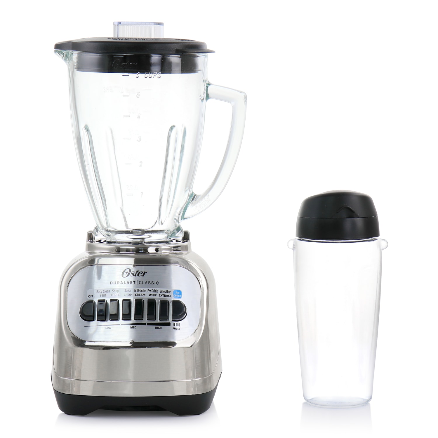 Oster 2-in-1 System 700-Watt 8-Speed 6-Cup Blender With Blend-n-Go Cup, Chrome - Image 5
