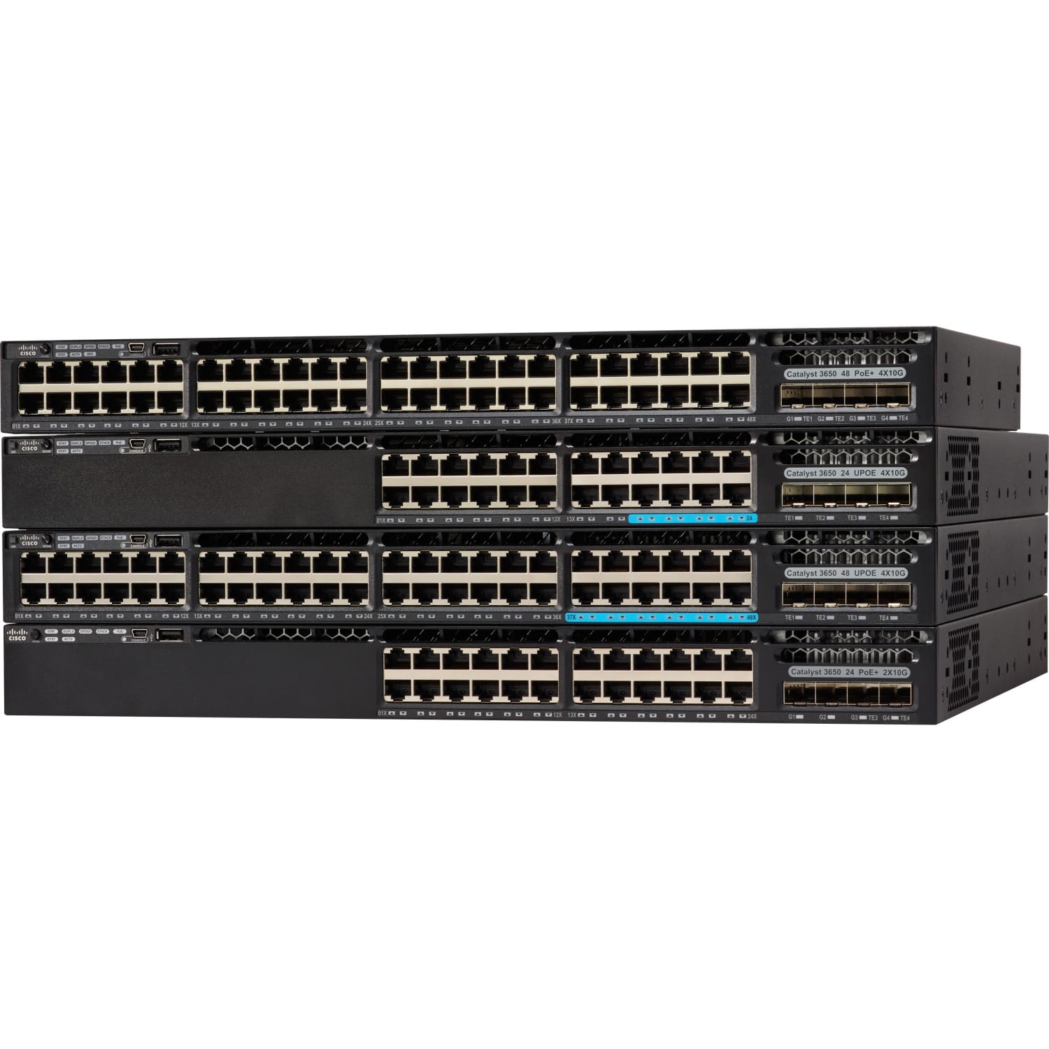 Cisco Catalyst 3650-12X48UQ-S Switch - 48 Ports - Manageable - 10 Gigabit Ethernet, Gigabit Ethernet - WSC365012X48UQS