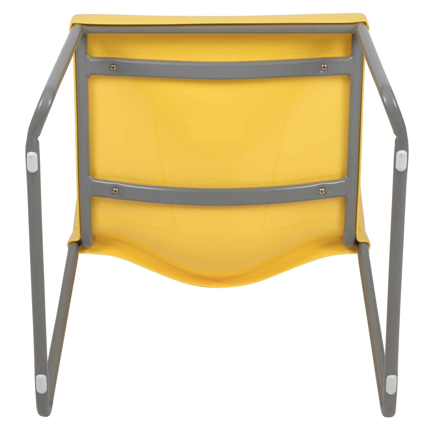 Flash Furniture HERCULES Series Full-Back Contoured Stacking Chair With Sled Base, Yellow - Image 13
