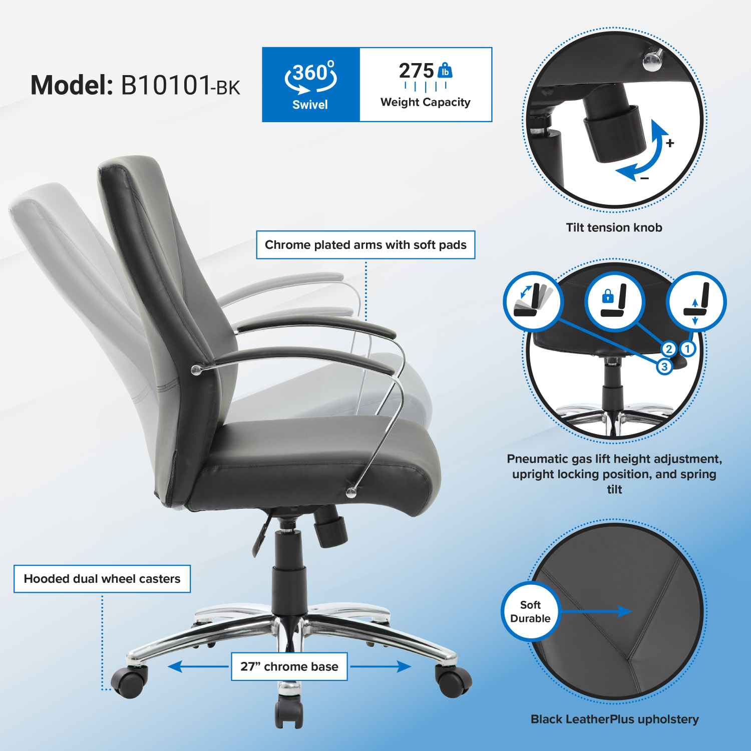 Boss Office Products Ergonomic HighBack Chair Black PopularChairscom Boss Office Products Ergonomic High Back Chair Black PopularChairscom